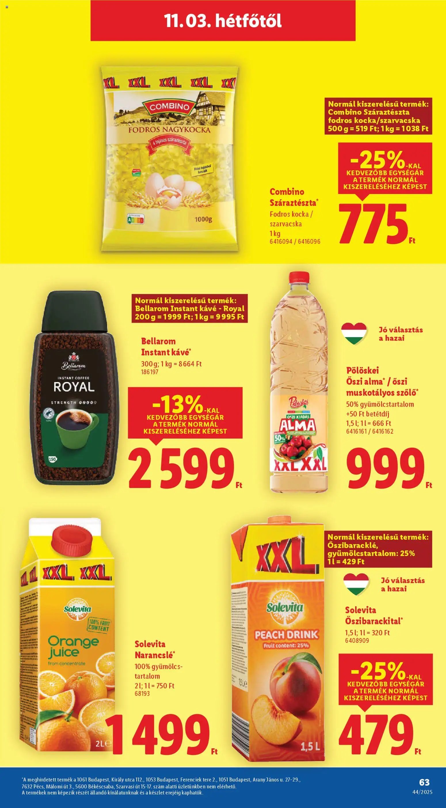 Lidl újság 2025.10.30. Akciós újság Lidl (2025-10-30 - 2025-11-05)