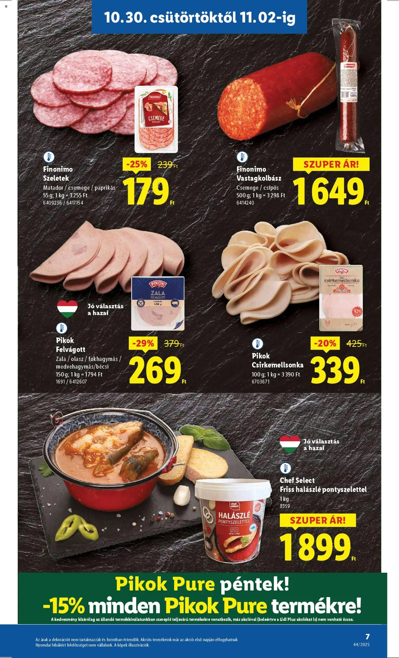 Lidl újság 2025.10.30. Akciós újság Lidl (2025-10-30 - 2025-11-05)