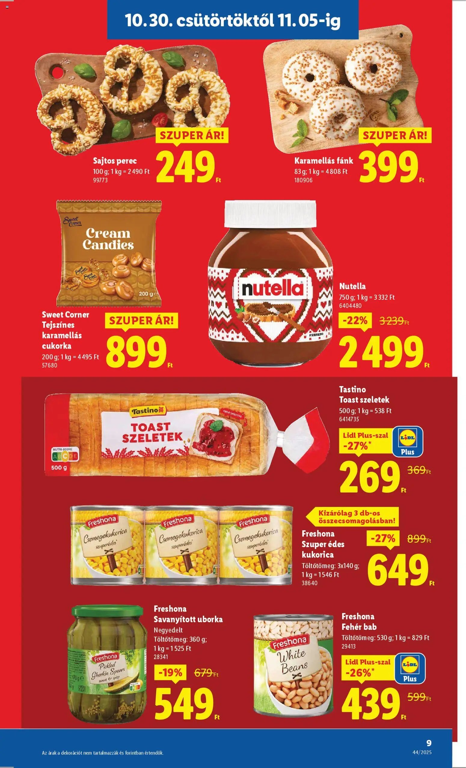 Lidl újság 2025.10.30. Akciós újság Lidl (2025-10-30 - 2025-11-05)