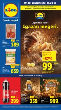 Lidl újság 2025.10.30. Akciós újság Lidl (2025-10-30 - 2025-11-05)