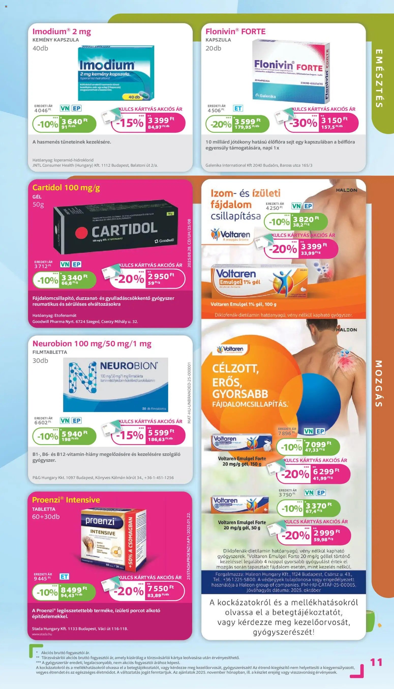 Kulcs Patika újság 2025.11.01. Akciós újság Kulcs Patika (2025-11-01 - 2025-11-30)