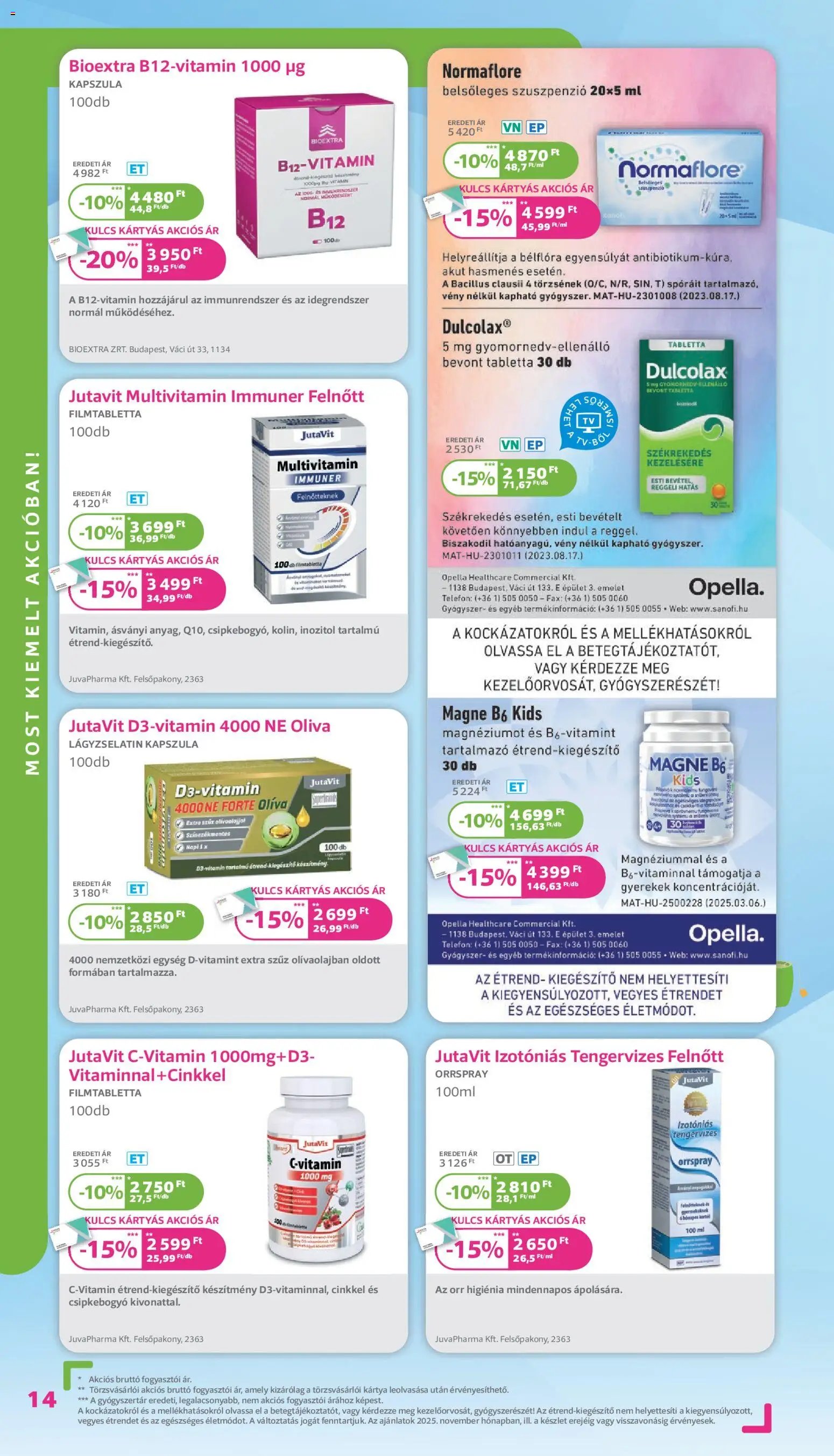 Kulcs Patika újság 2025.11.01. Akciós újság Kulcs Patika (2025-11-01 - 2025-11-30)