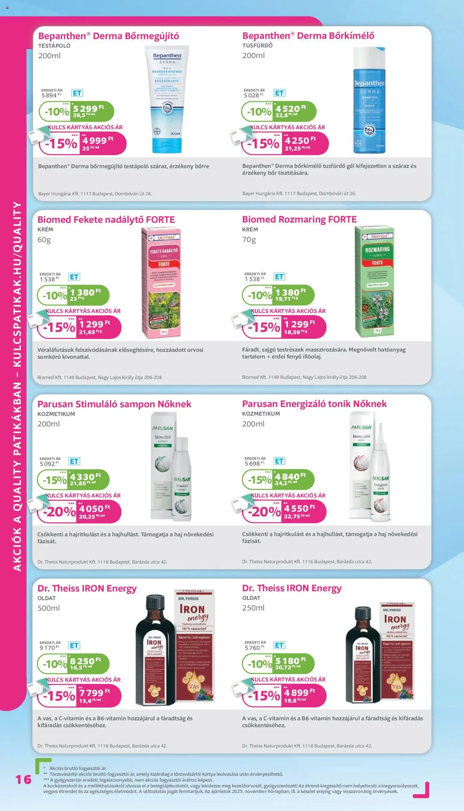 Kulcs Patika újság 2025.11.01. Akciós újság Kulcs Patika (2025-11-01 - 2025-11-30)