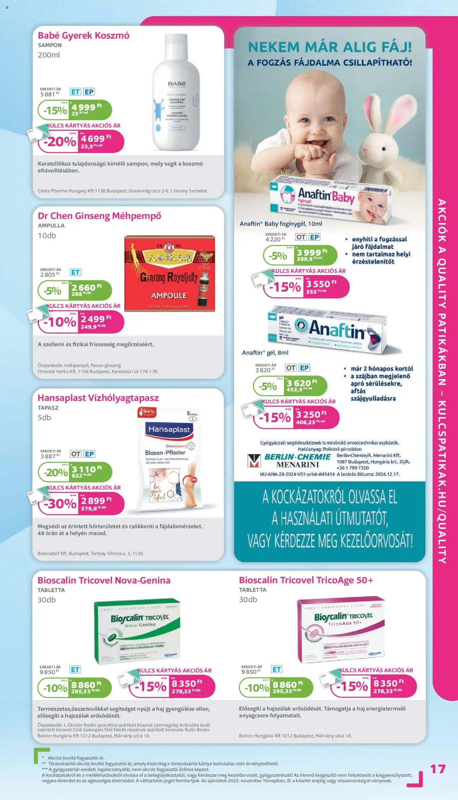 Kulcs Patika újság 2025.11.01. Akciós újság Kulcs Patika (2025-11-01 - 2025-11-30)