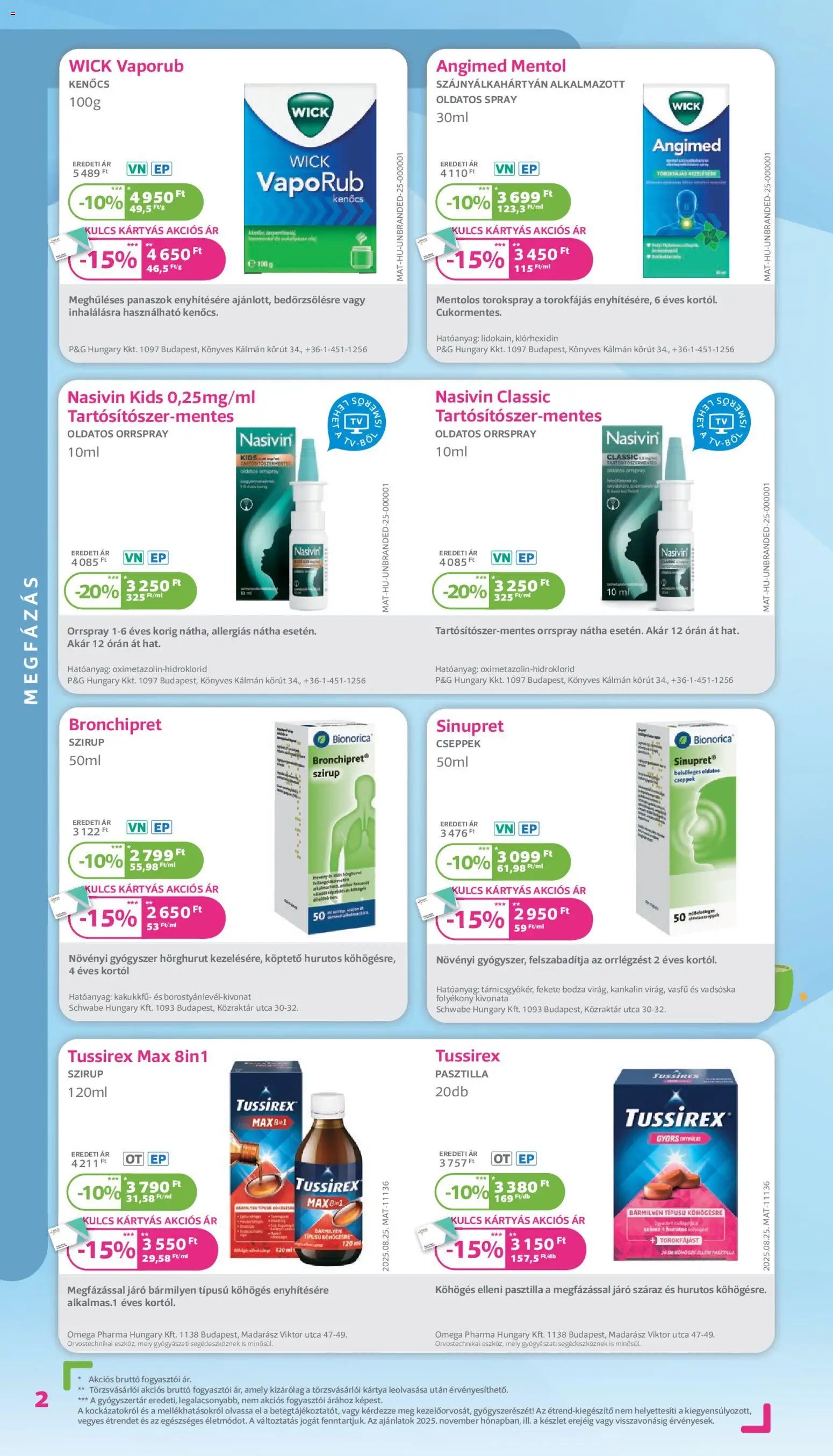 Kulcs Patika újság 2025.11.01. Akciós újság Kulcs Patika (2025-11-01 - 2025-11-30)