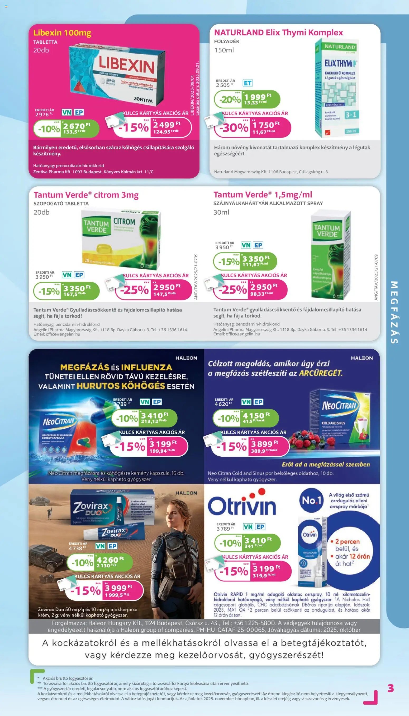 Kulcs Patika újság 2025.11.01. Akciós újság Kulcs Patika (2025-11-01 - 2025-11-30)