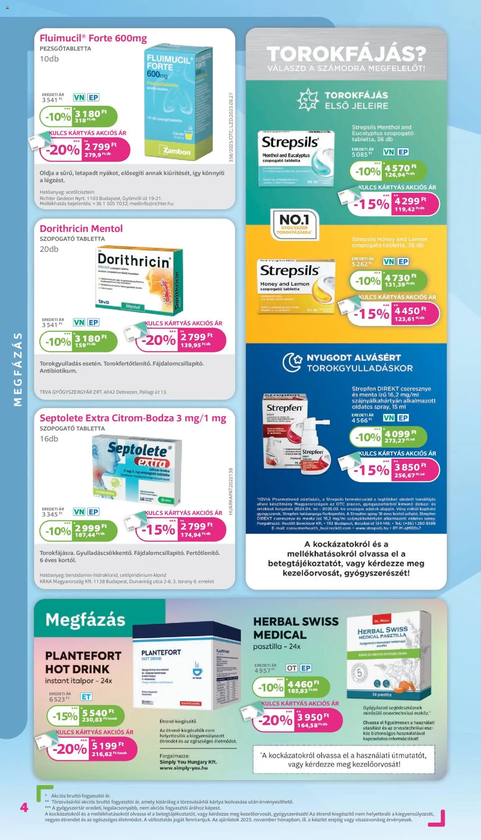 Kulcs Patika újság 2025.11.01. Akciós újság Kulcs Patika (2025-11-01 - 2025-11-30)