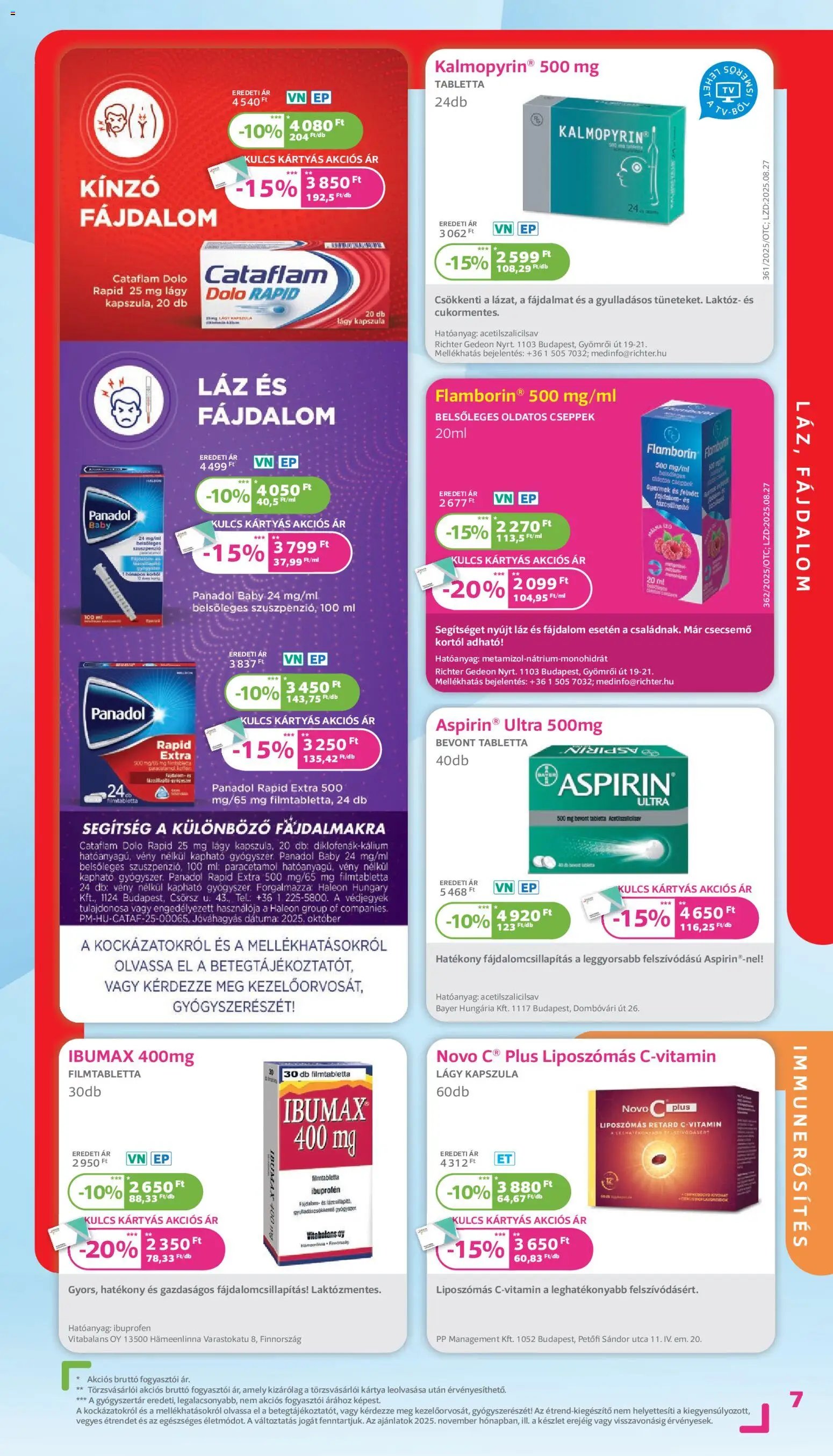 Kulcs Patika újság 2025.11.01. Akciós újság Kulcs Patika (2025-11-01 - 2025-11-30)