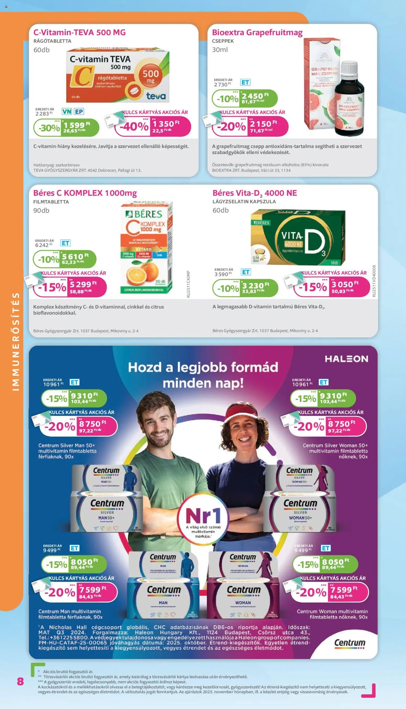 Kulcs Patika újság 2025.11.01. Akciós újság Kulcs Patika (2025-11-01 - 2025-11-30)