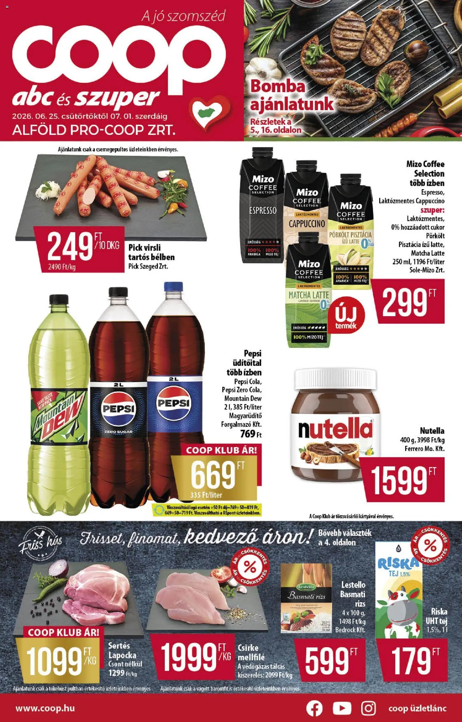 COOP újság 2026.06.25. COOP - Abc & szuper / Alföld Pro-Coop Zrt.