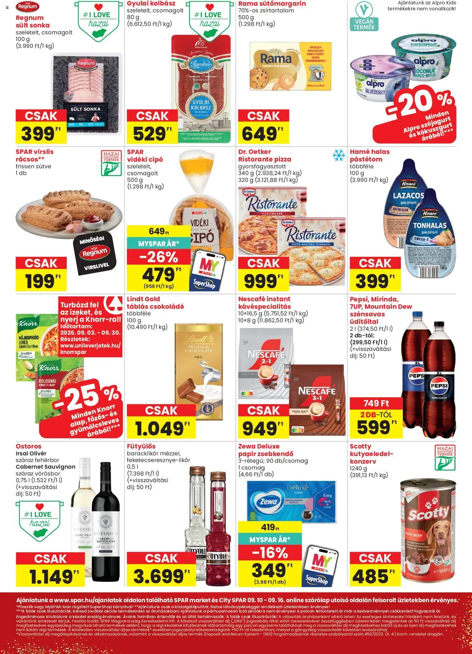 Spar Market újság 2026.09.10. Spar Market akciós újság
