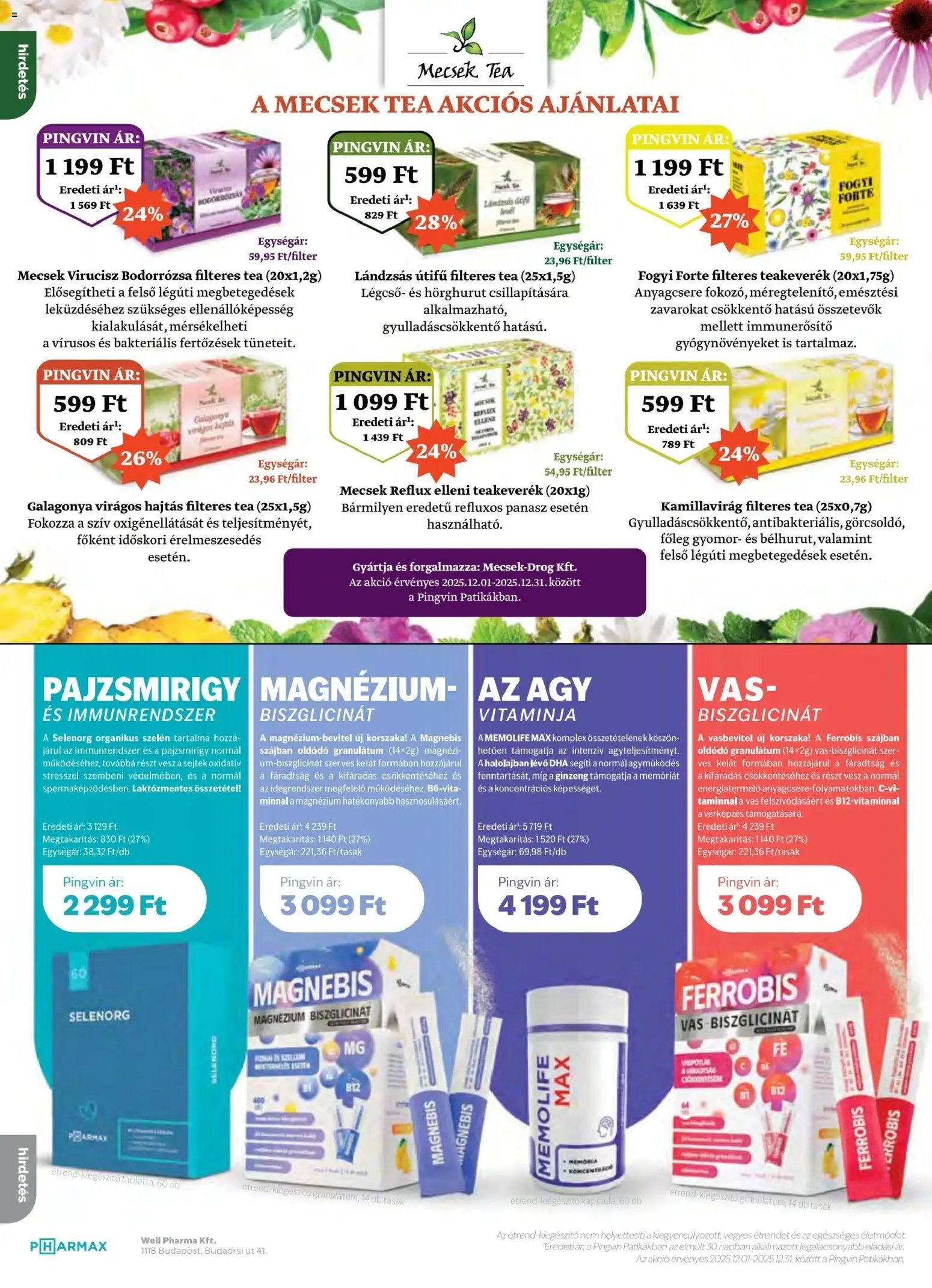 Pingvin Patika újság 2025.12.01. Pingvin Magazin (2025-12-01 - 2025-12-31)