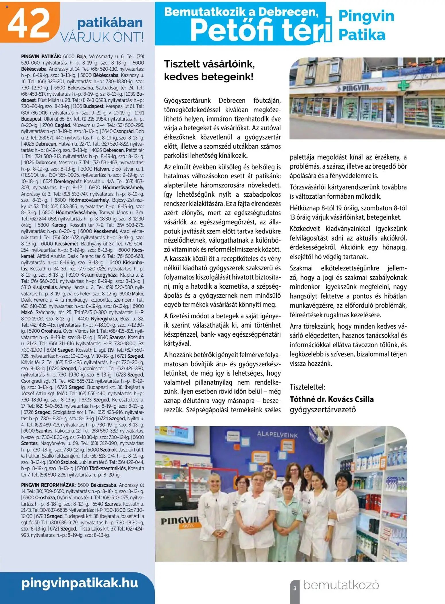 Pingvin Patika újság 2025.12.01. Pingvin Magazin (2025-12-01 - 2025-12-31)