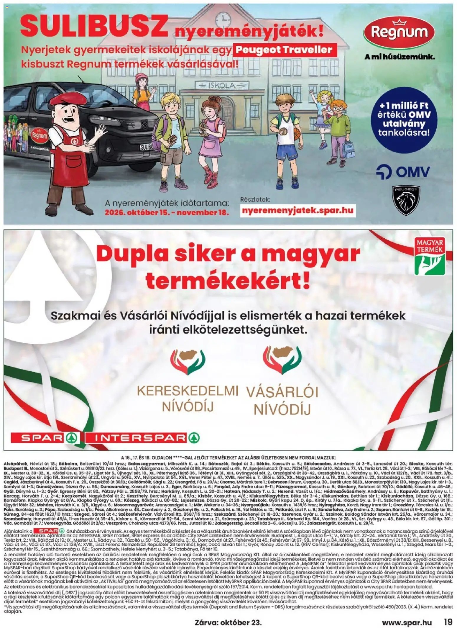Spar akciós újság 2026.10.22. - lapozható formában szórólap ✳️