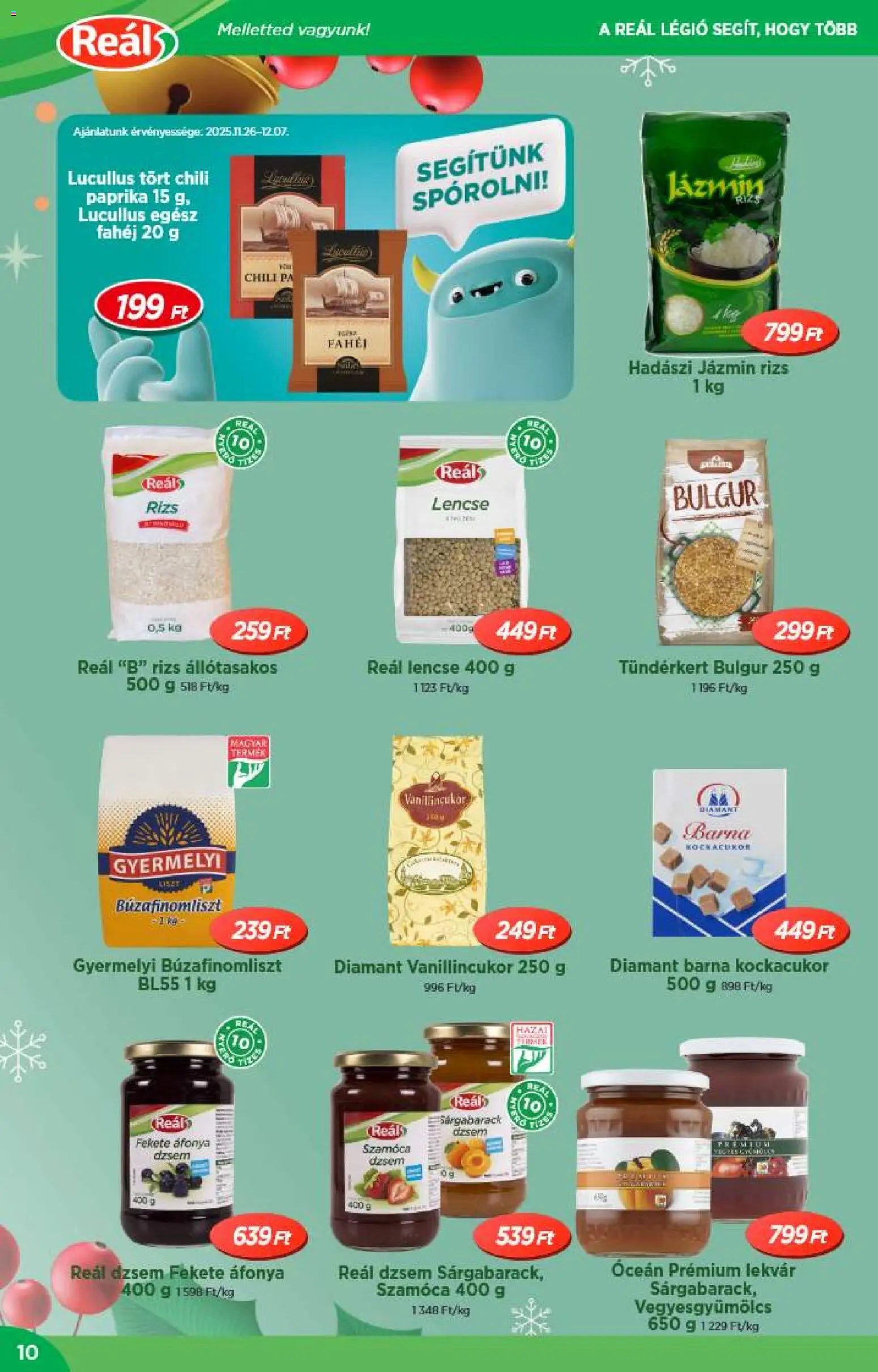 Reál újság 2025.12.10. Akciós újság Reál (2025-12-10 - 2025-12-31)
