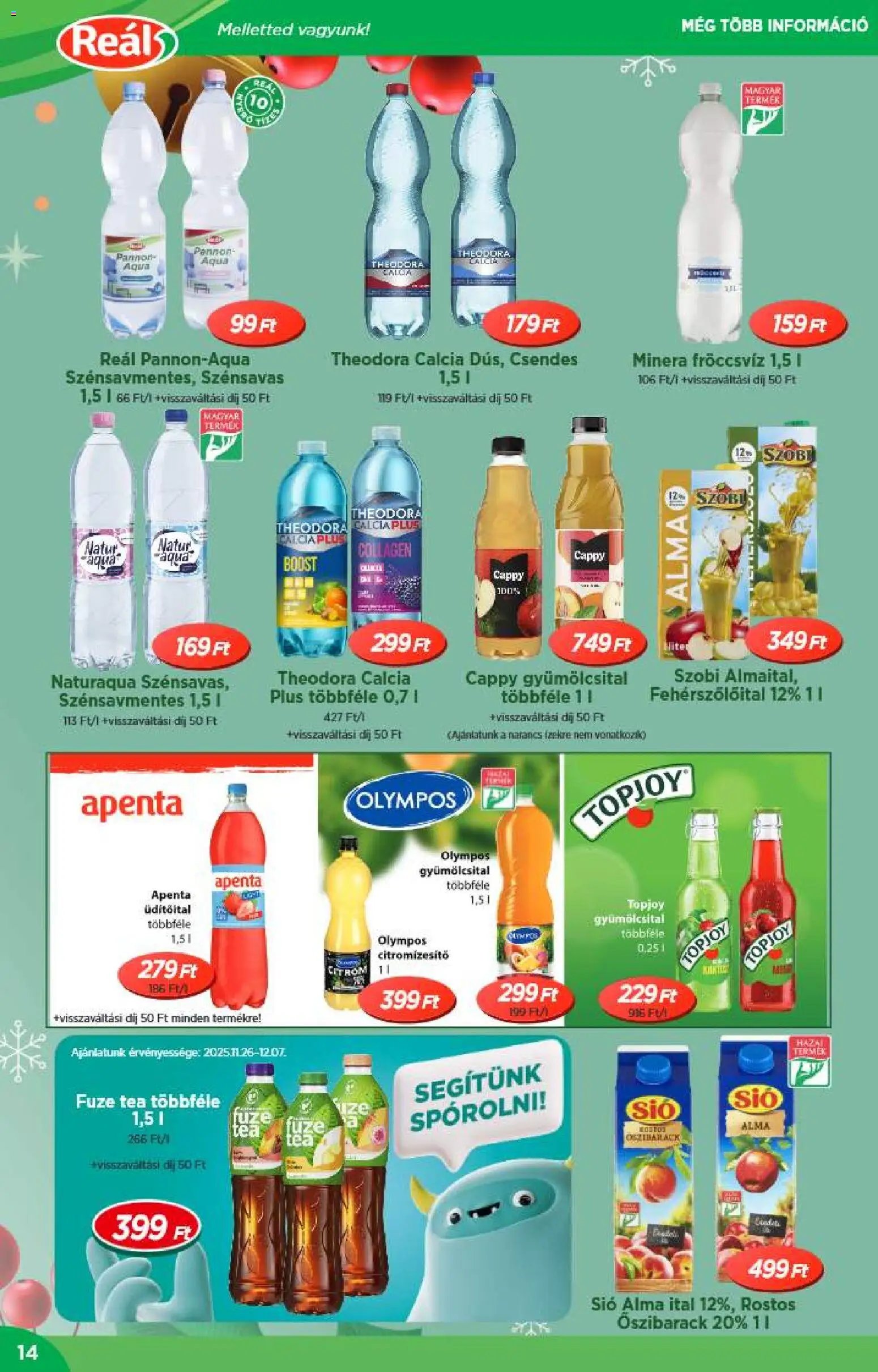 Reál újság 2025.12.10. Akciós újság Reál (2025-12-10 - 2025-12-31)