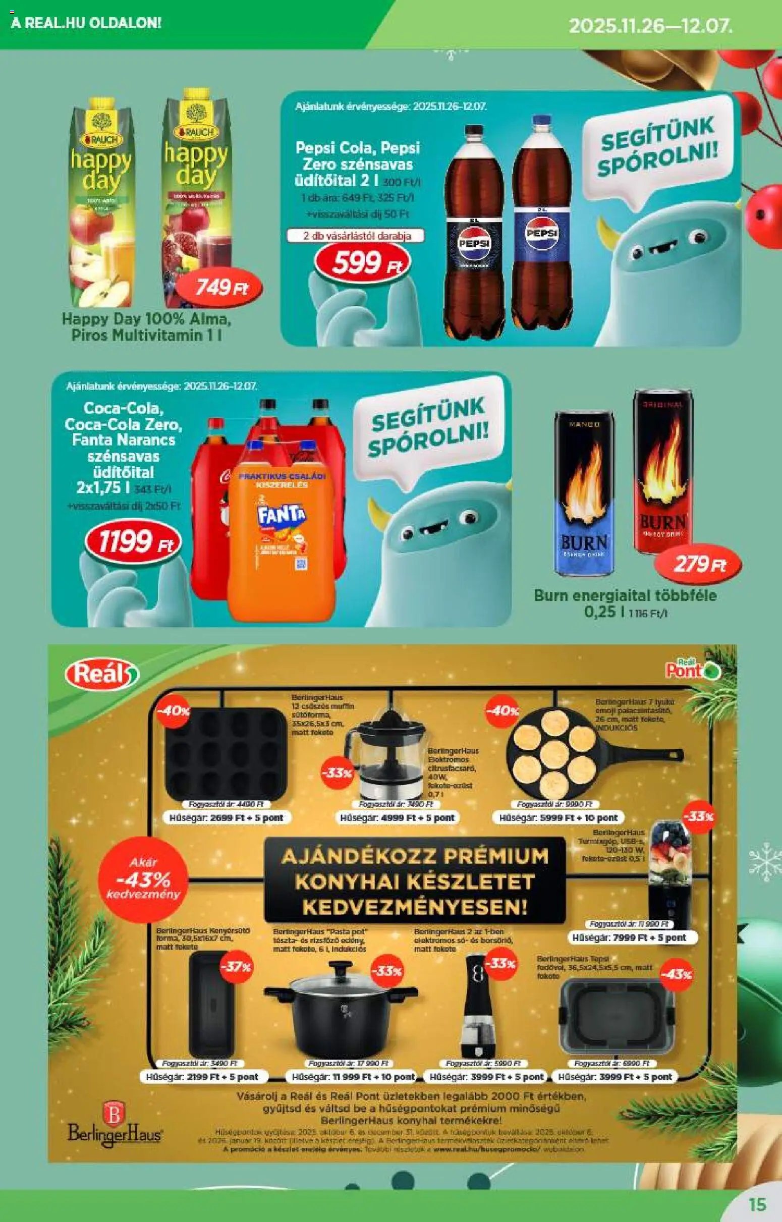 Reál újság 2025.12.10. Akciós újság Reál (2025-12-10 - 2025-12-31)
