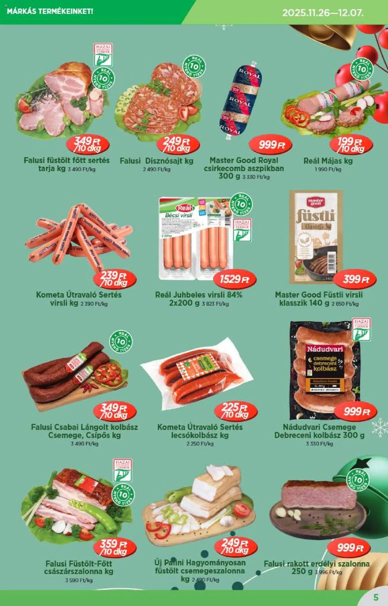 Reál újság 2025.12.10. Akciós újság Reál (2025-12-10 - 2025-12-31)