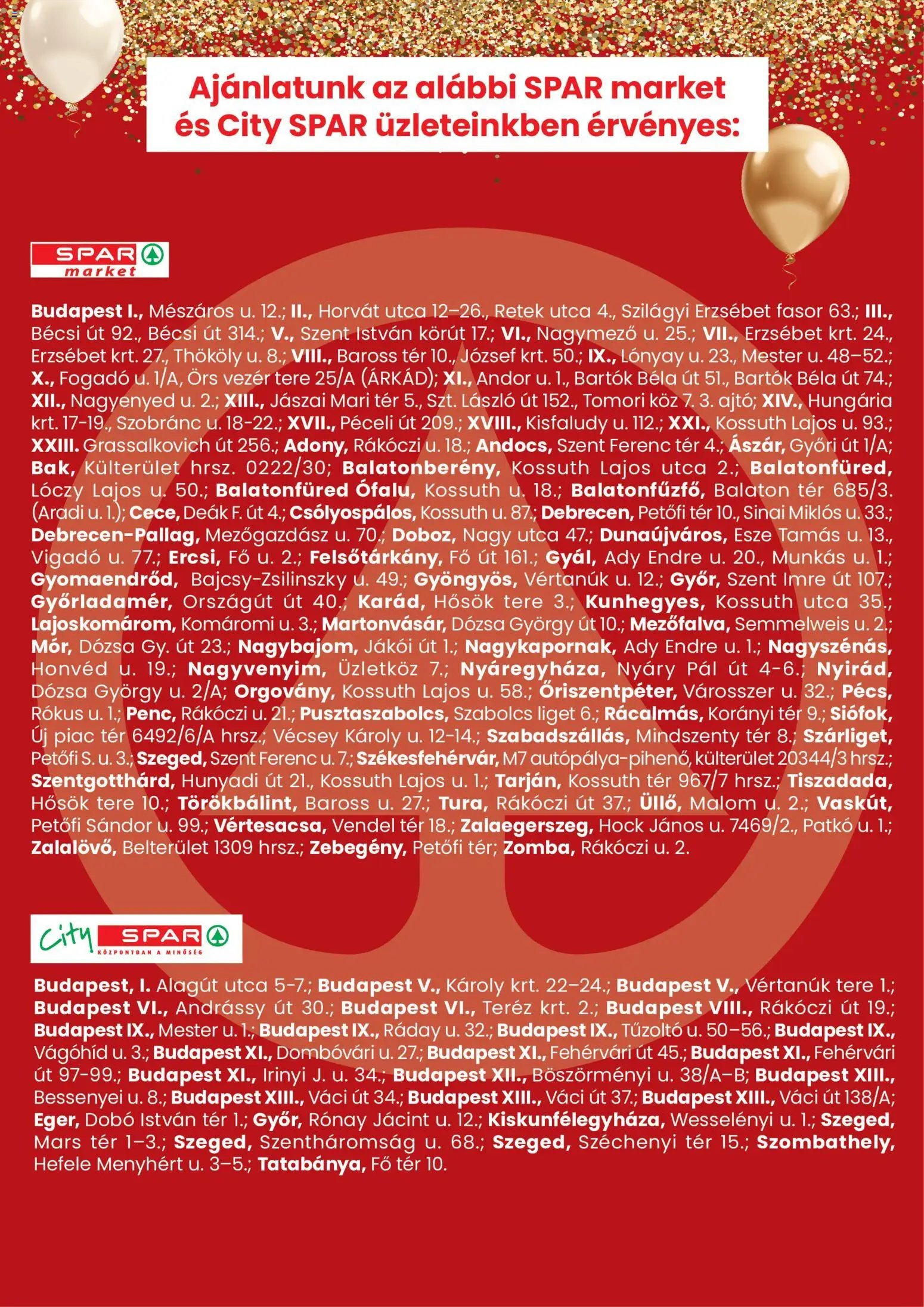 Spar újság 2026.07.30. Spar City szórólap
