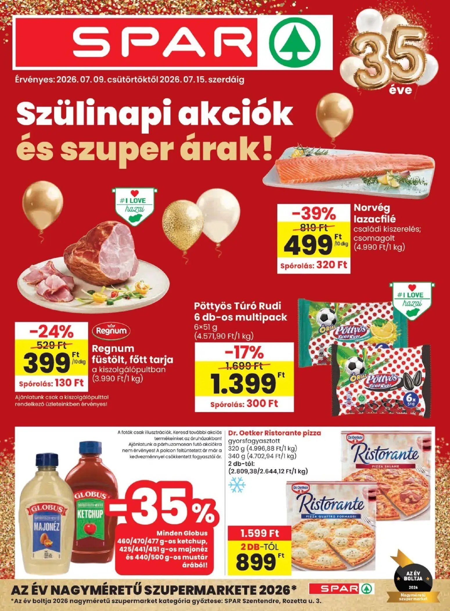Spar újság 2026.07.09. Spar akciós újság