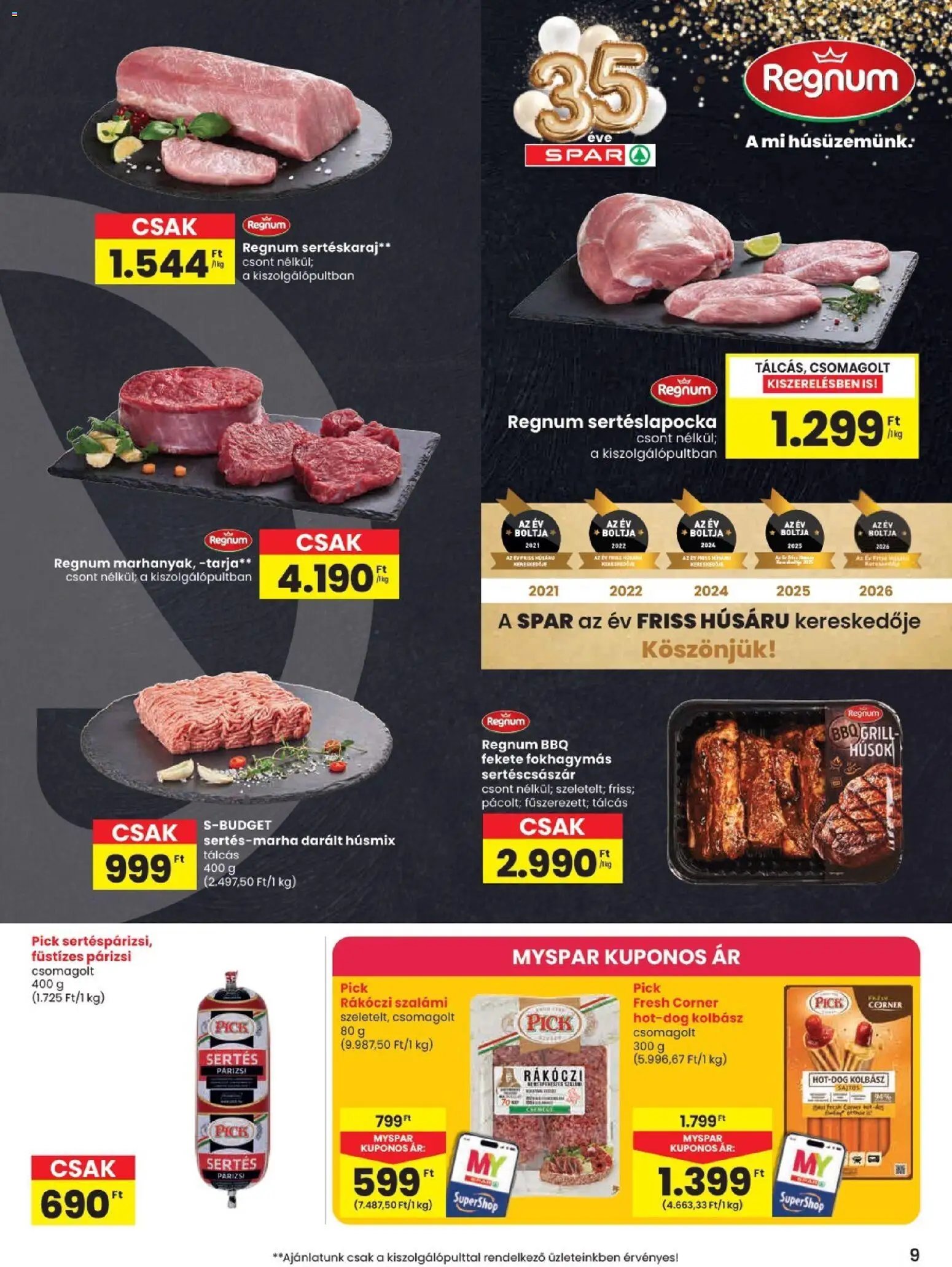 Spar újság 2026.07.09. Spar akciós újság