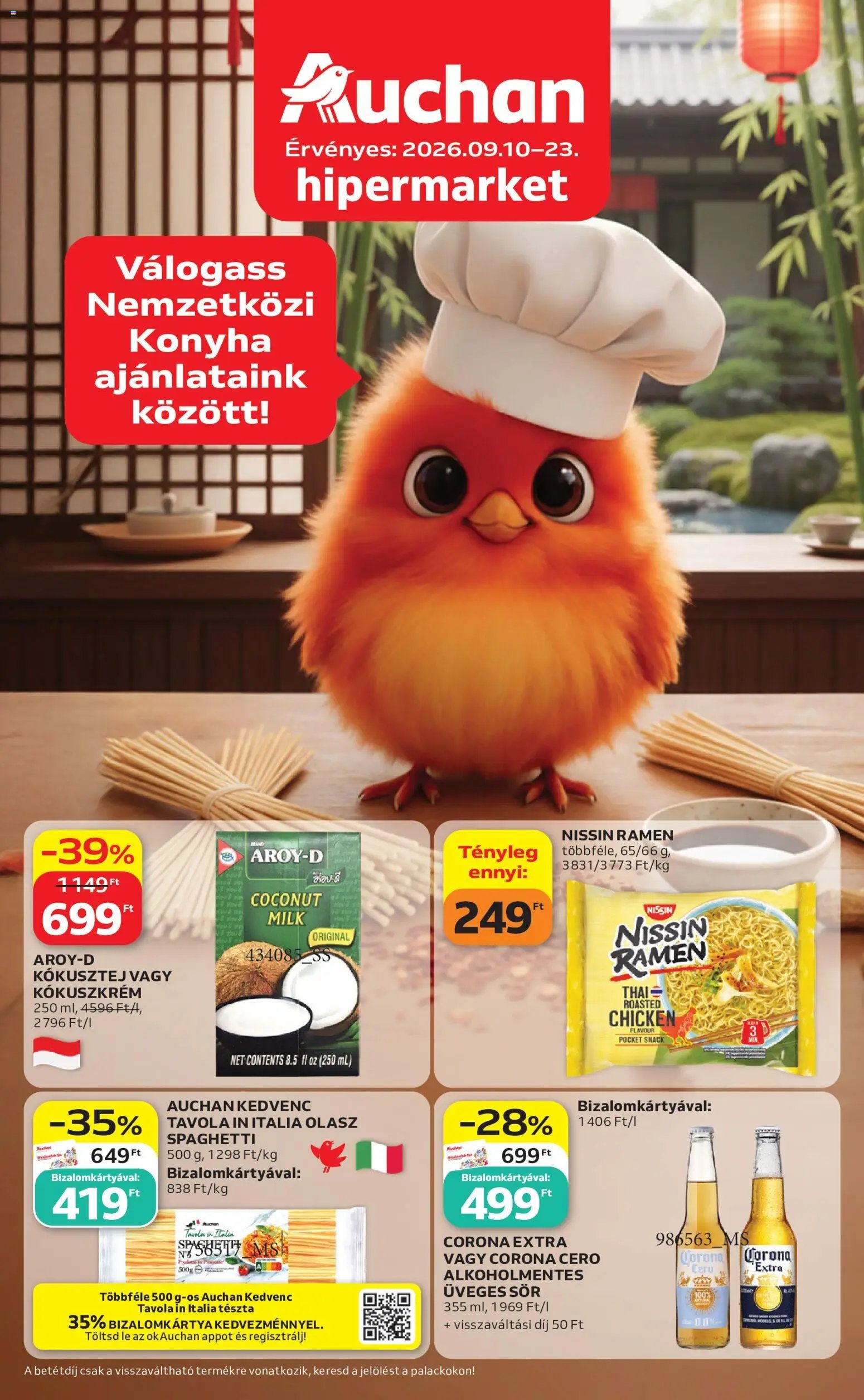 Auchan újság 2026.09.10. Auchan Nemzetközi konyha ajánlatok