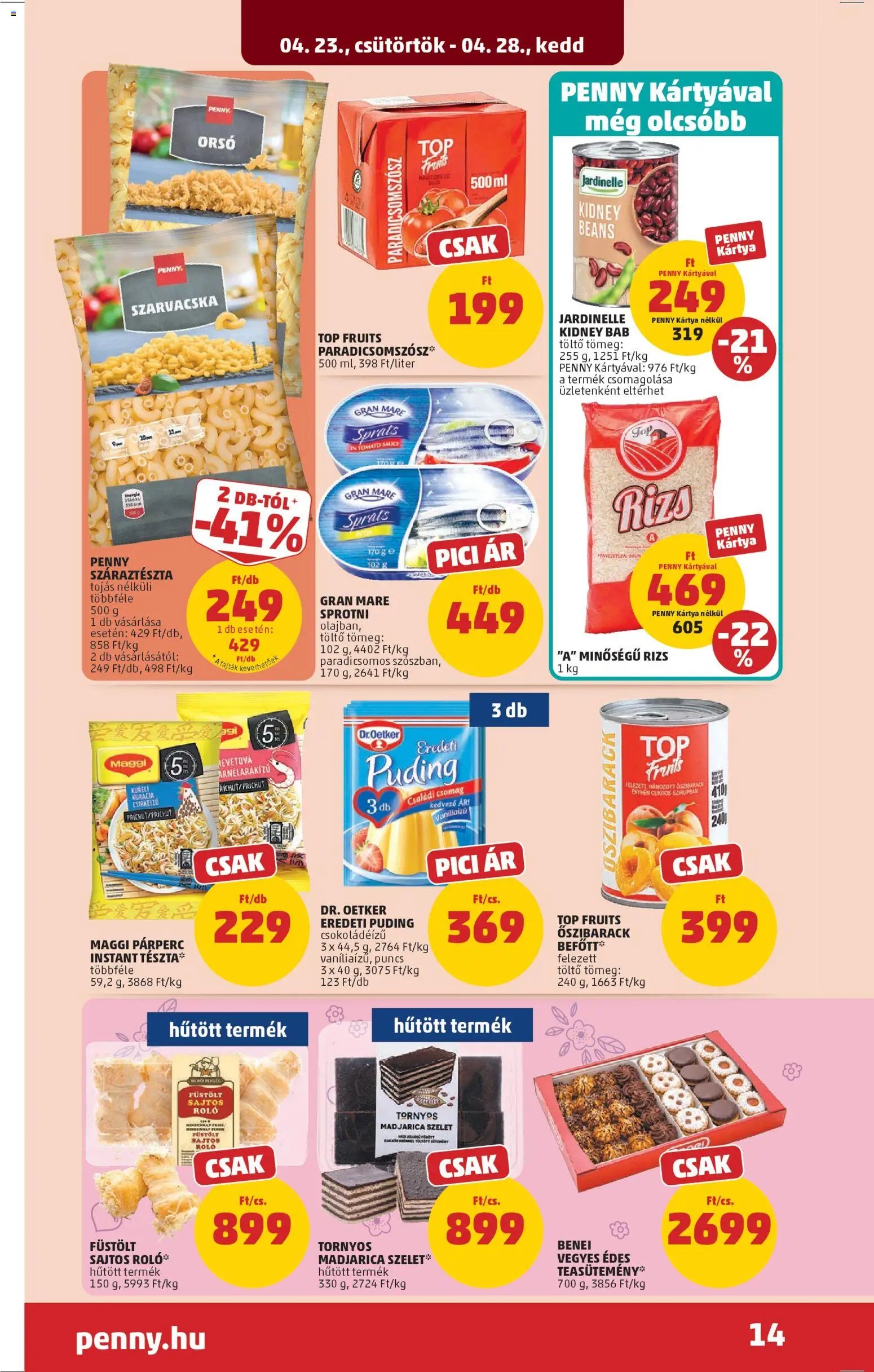 PENNY újság 2026.04.23. PENNY akciós újság (2026-04-23 - 2026-04-28)