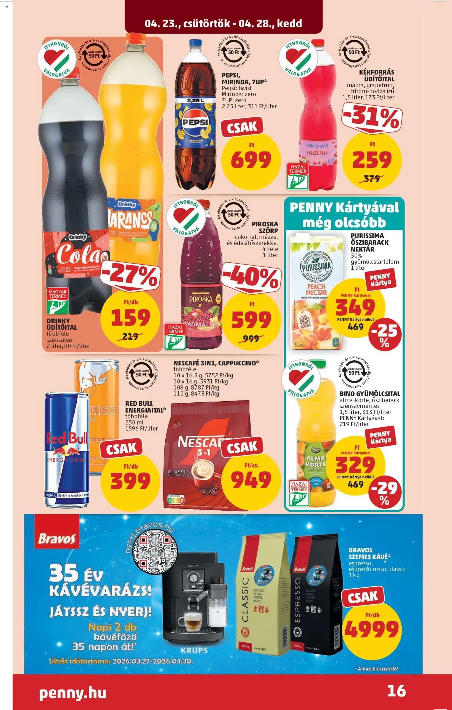 PENNY újság 2026.04.23. PENNY akciós újság (2026-04-23 - 2026-04-28)