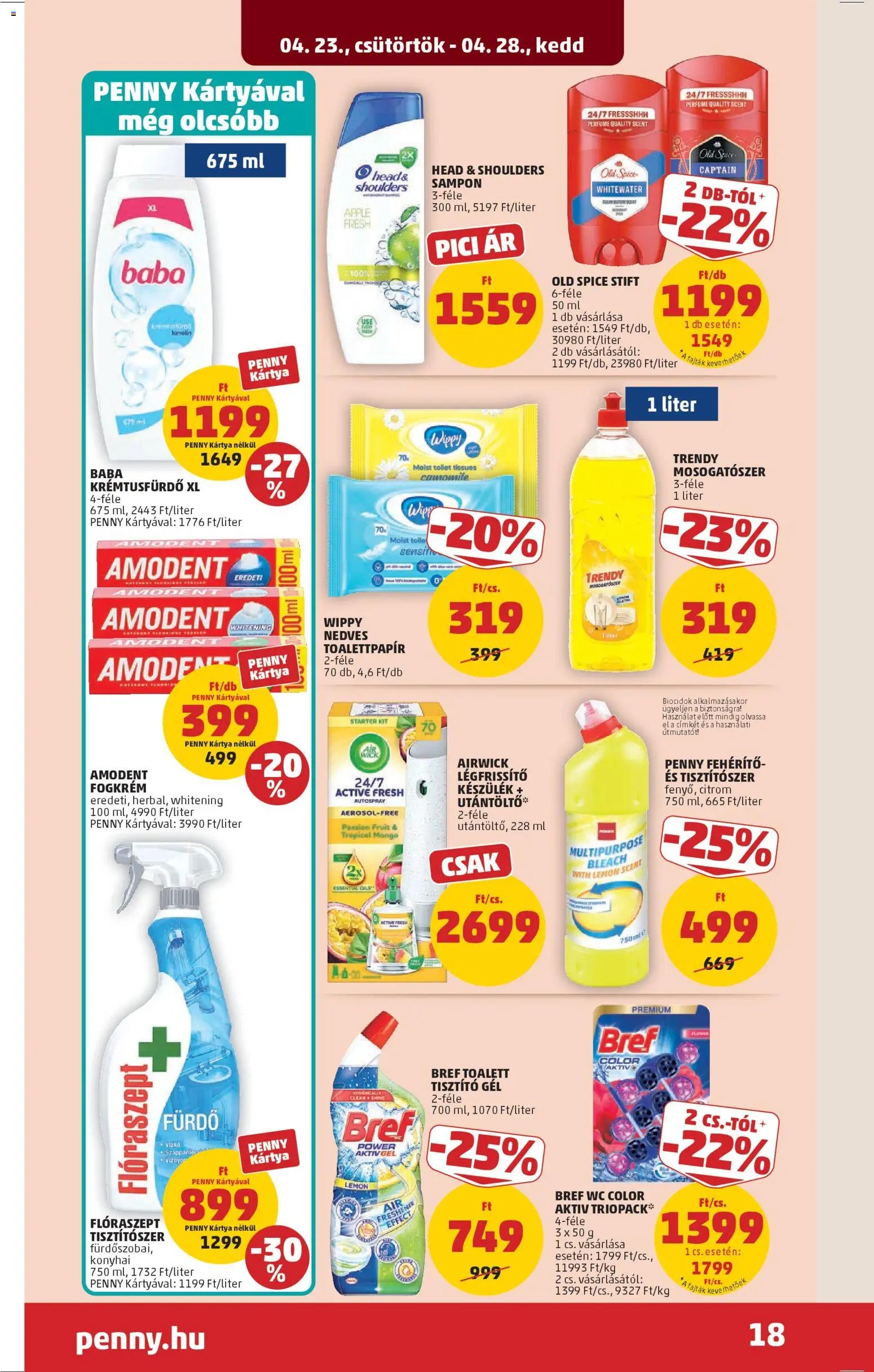 PENNY újság 2026.04.23. PENNY akciós újság (2026-04-23 - 2026-04-28)