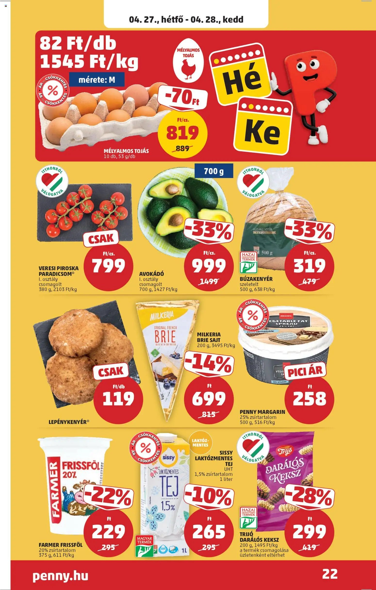 PENNY újság 2026.04.23. PENNY akciós újság (2026-04-23 - 2026-04-28)
