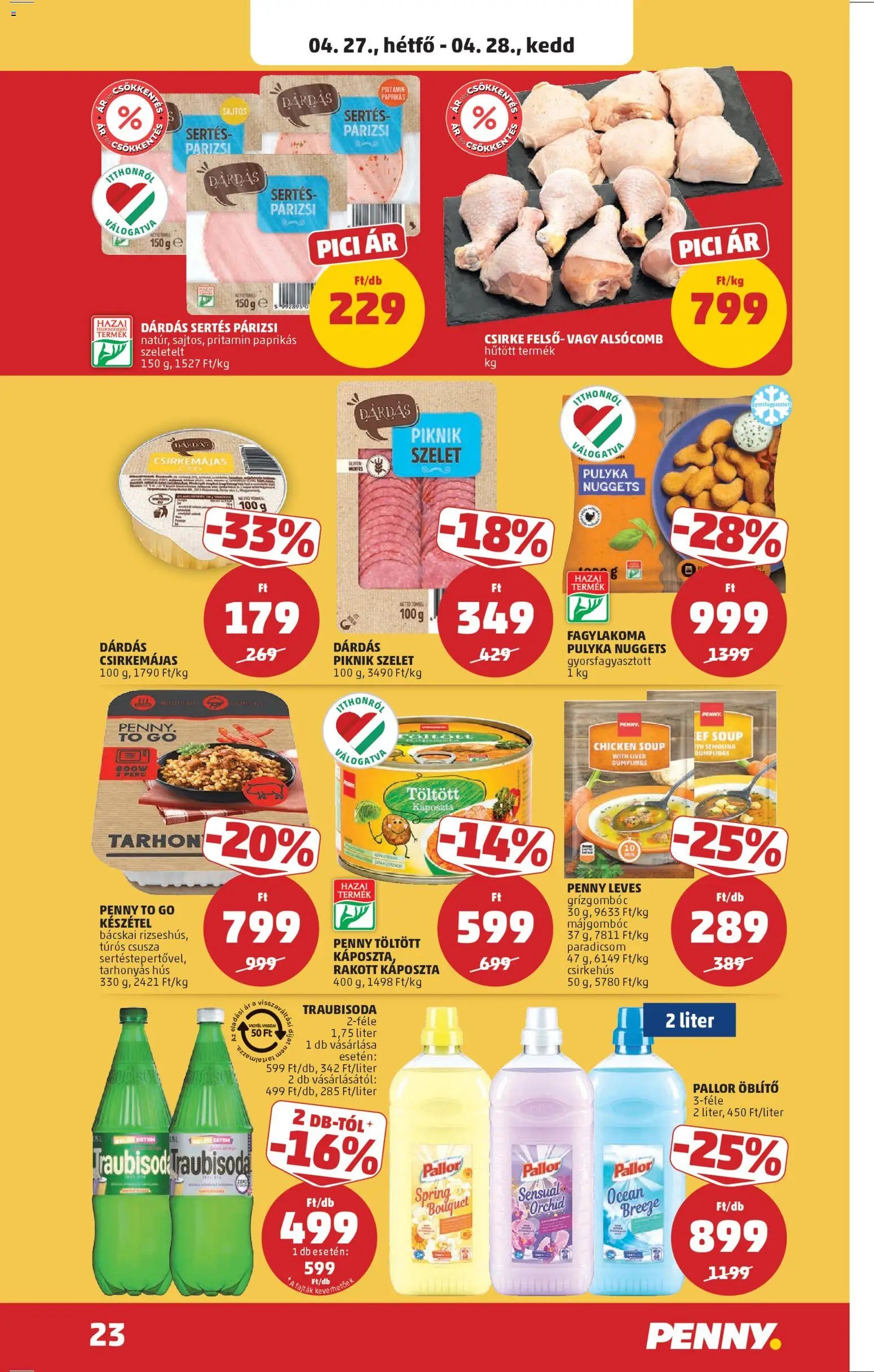 PENNY újság 2026.04.23. PENNY akciós újság (2026-04-23 - 2026-04-28)