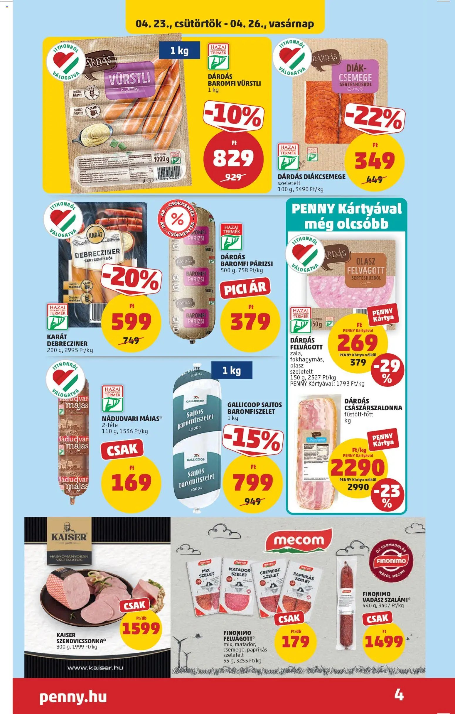 PENNY újság 2026.04.23. PENNY akciós újság (2026-04-23 - 2026-04-28)