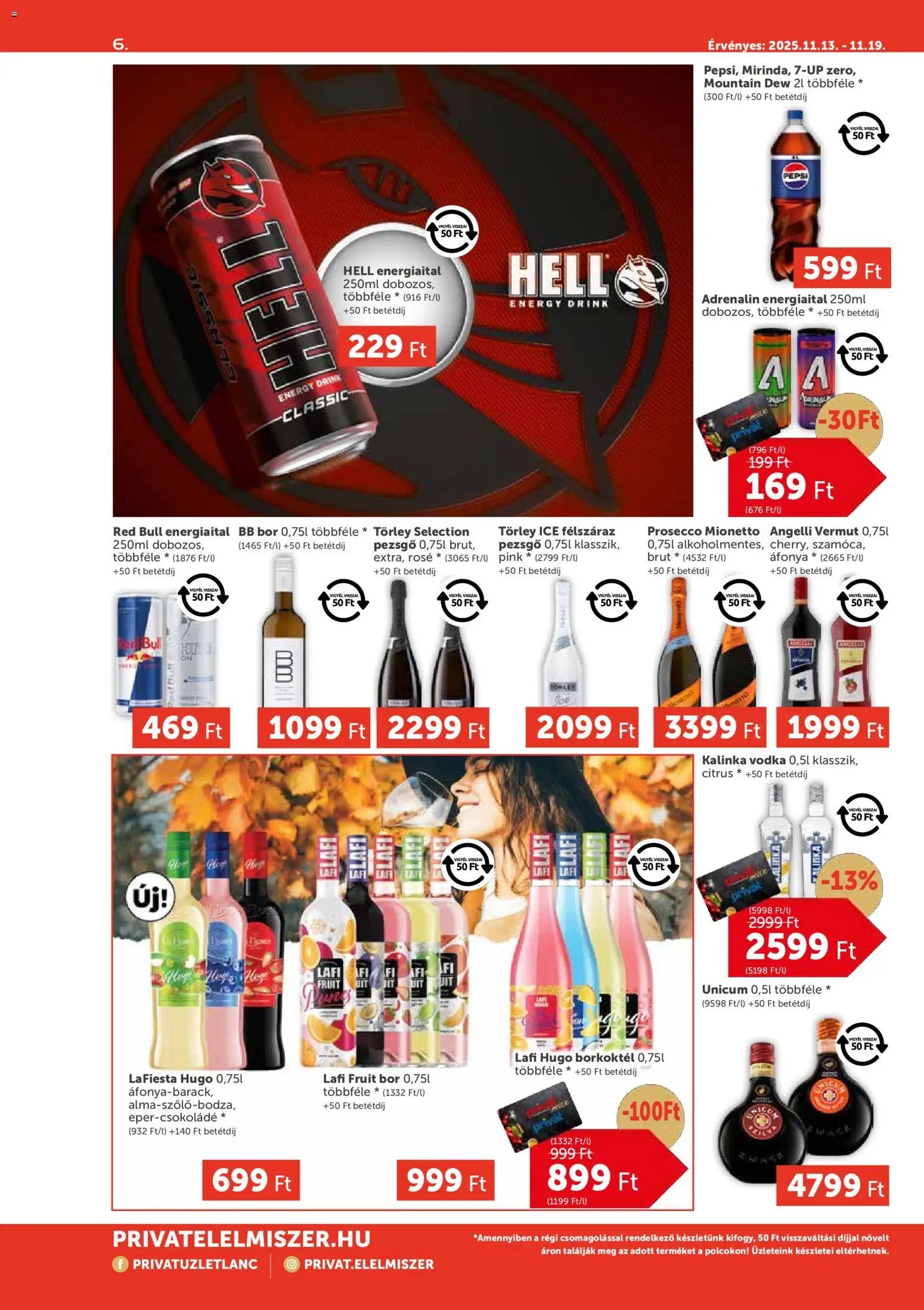 PRIVÁT újság 2025.11.13. Aktuális szórólap MAX (2025-11-13 - 2025-11-19)