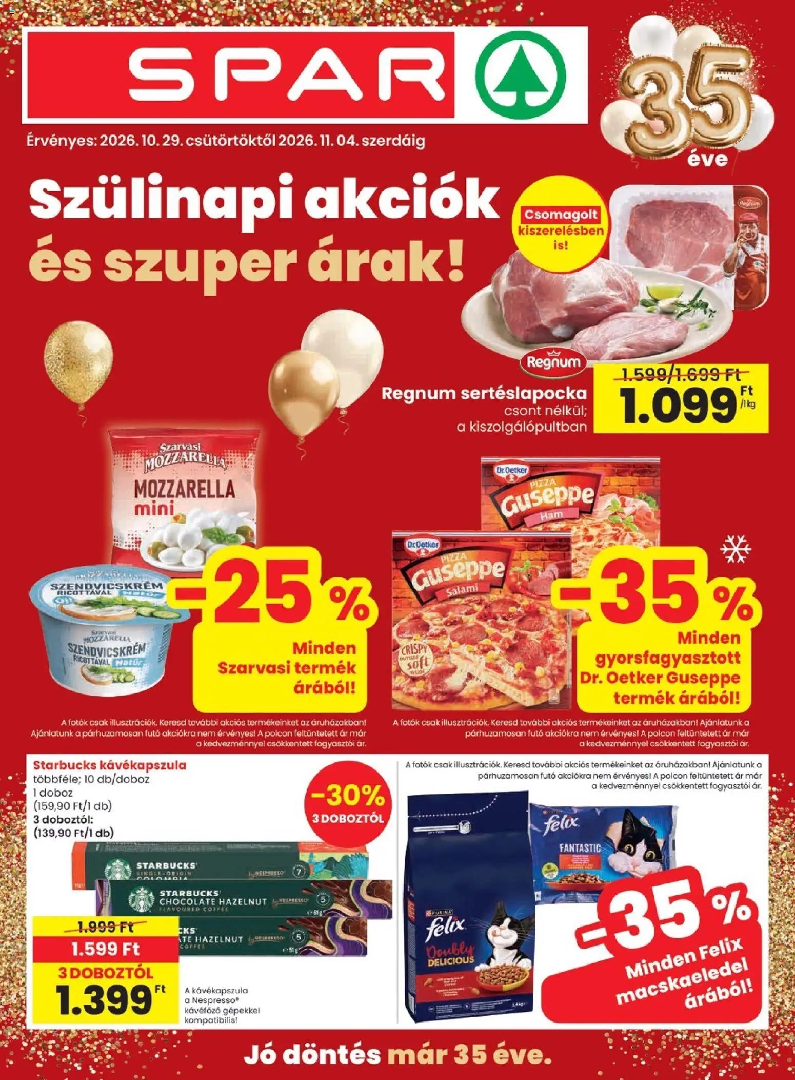 Spar akciós újság 2026.10.29. - lapozható formában szórólap ✳️