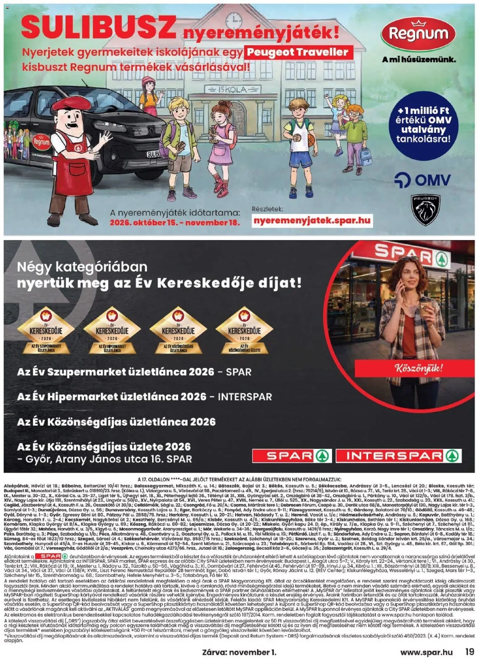 Spar akciós újság 2026.10.29. - lapozható formában szórólap ✳️