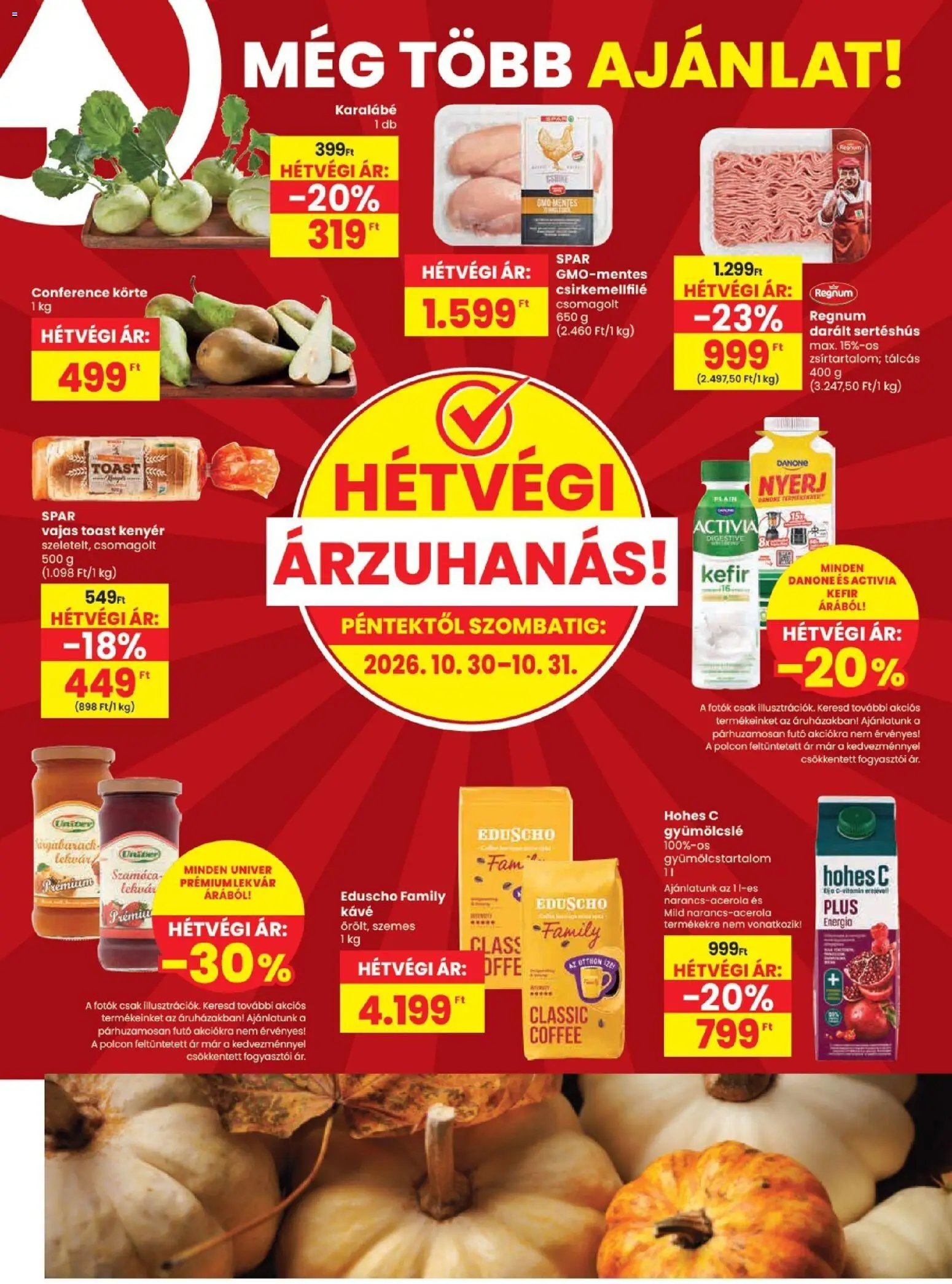 Spar akciós újság 2026.10.29. - lapozható formában szórólap ✳️