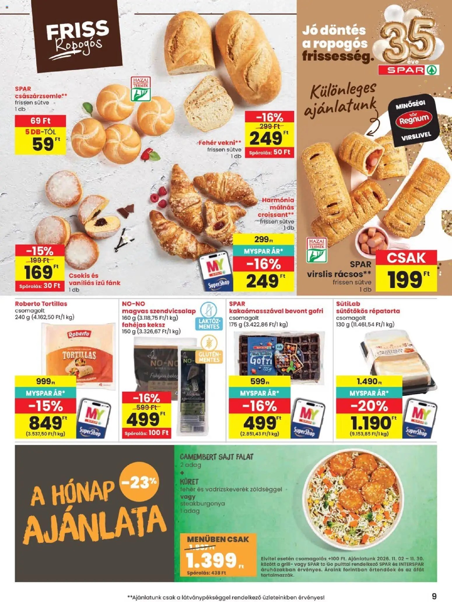 Spar akciós újság 2026.10.29. - lapozható formában szórólap ✳️