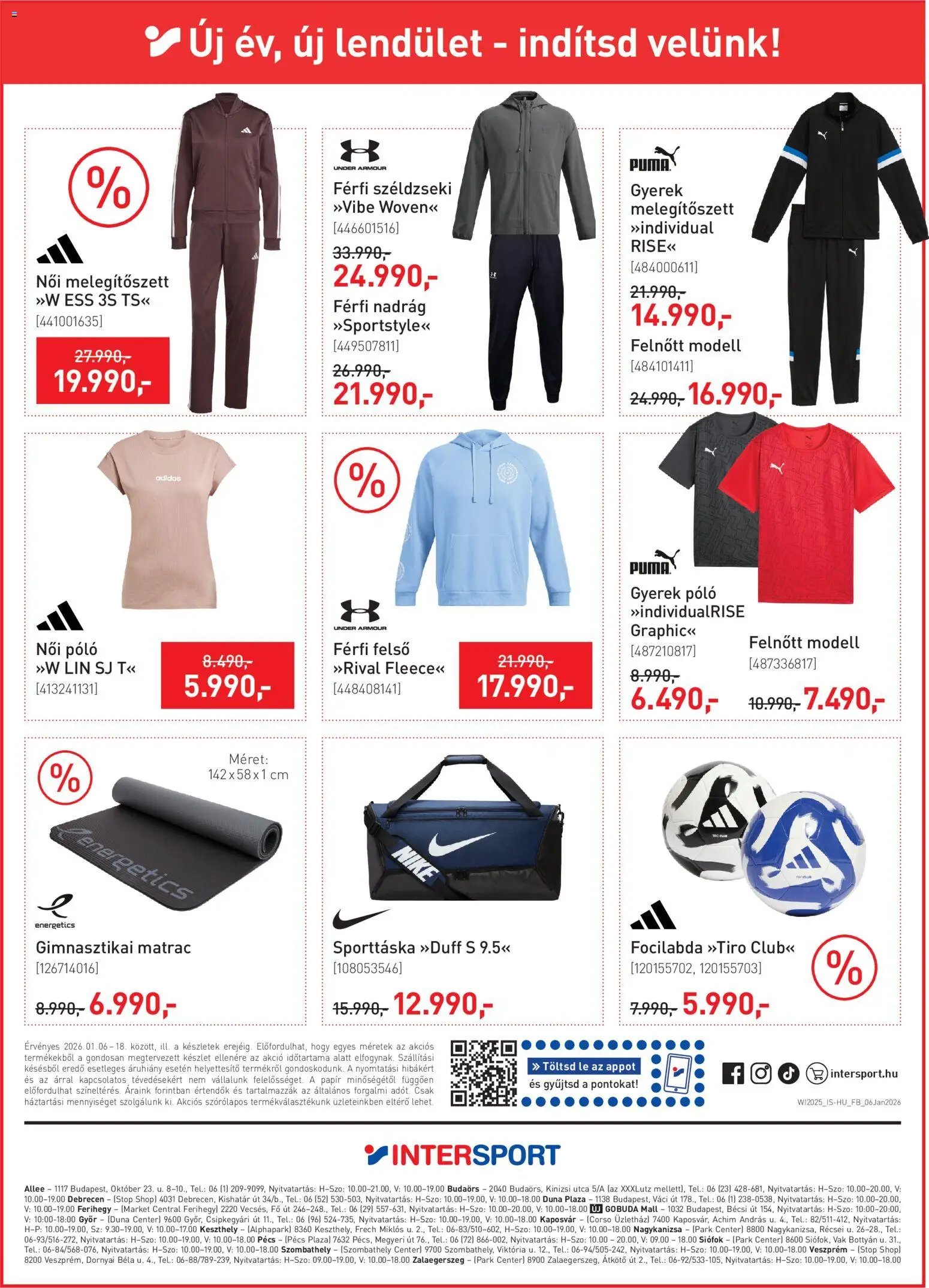 Intersport újság 2026.01.06. Akciós újság Intersport (2026-01-06 - 2026-01-18)