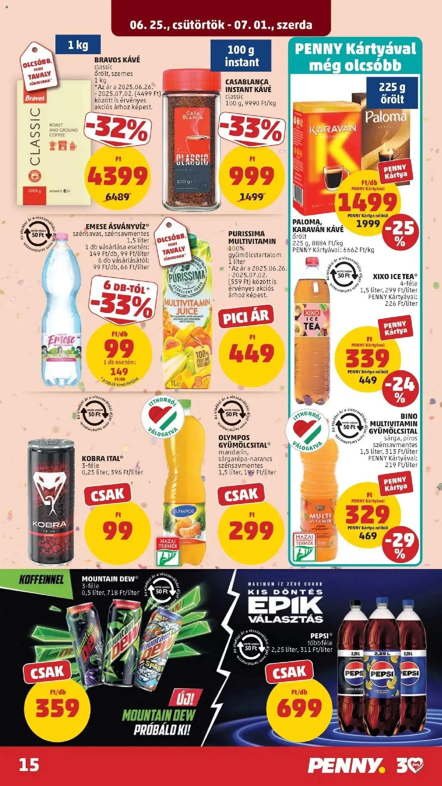 PENNY újság 2026.06.25. Penny aktuális akciós újság