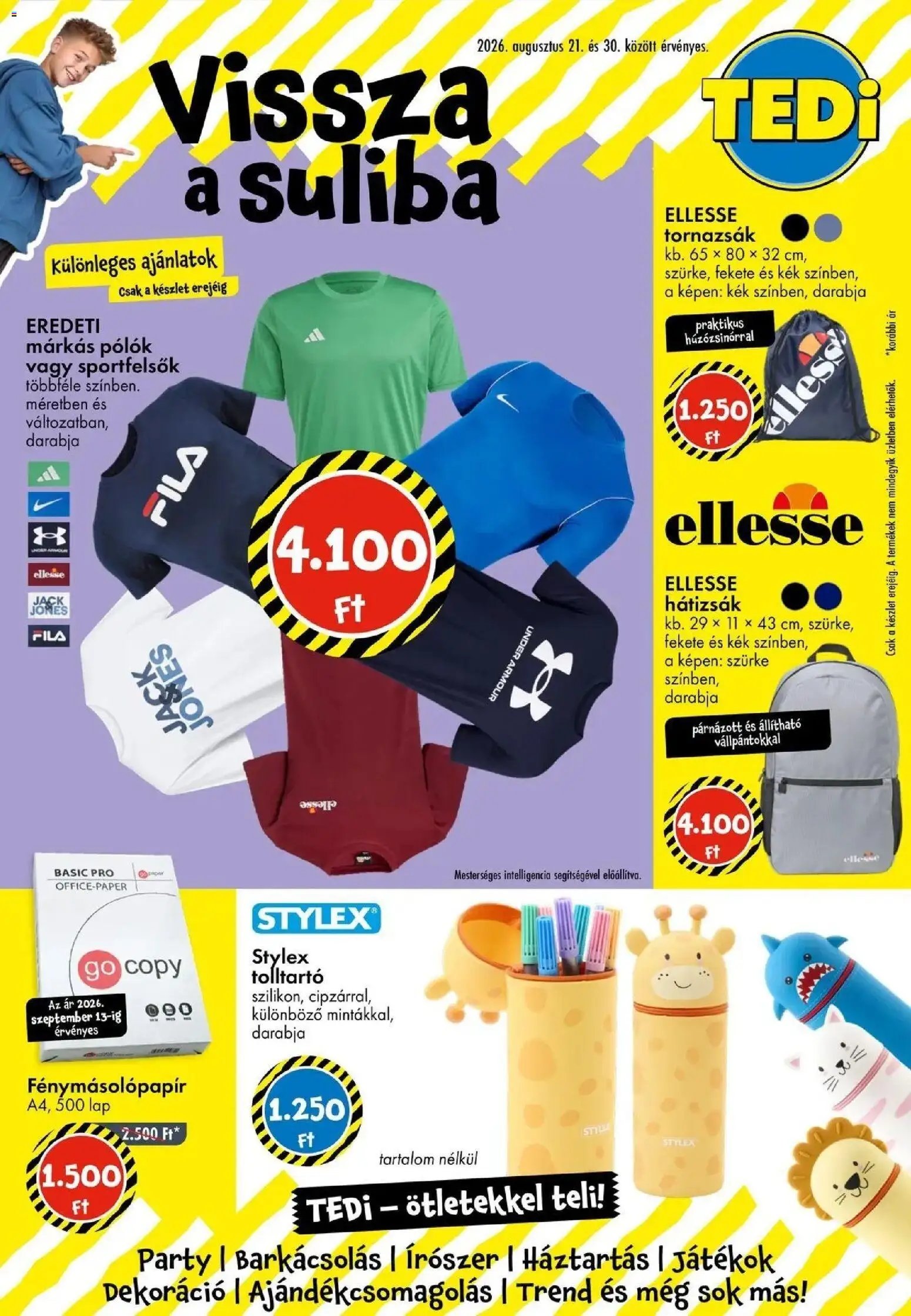 TEDi újság 2026.08.21. TEDi akciós újság Pápa