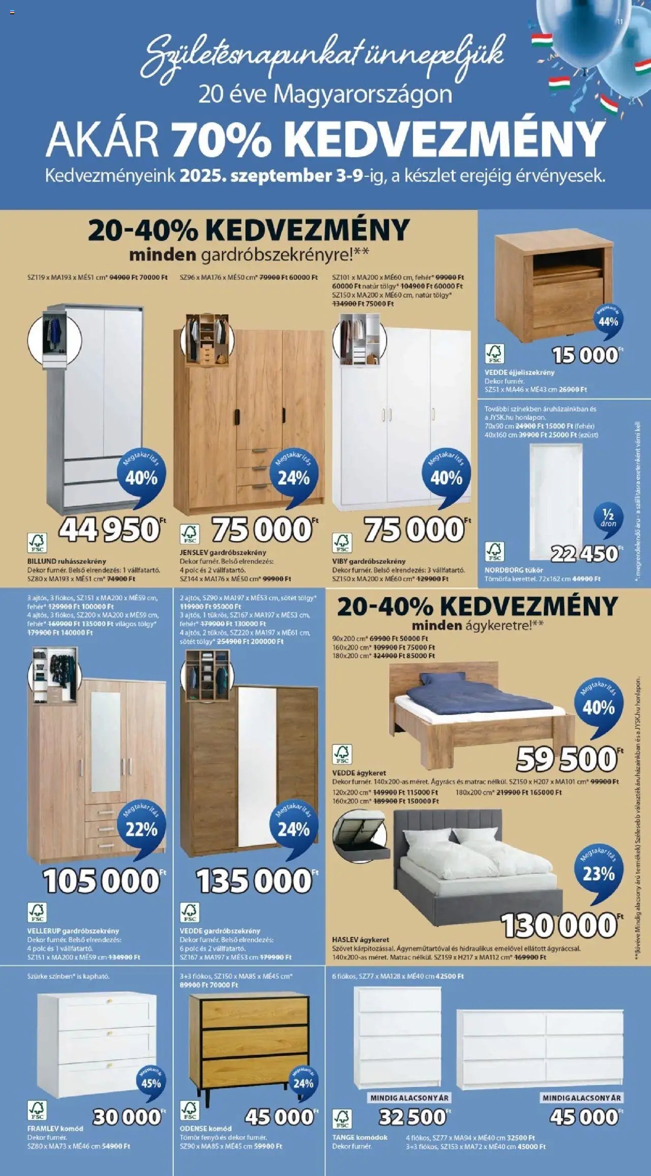 JYSK újság 2025.09.03. Akciós újság JYSK (2025-09-03 - 2025-09-09)