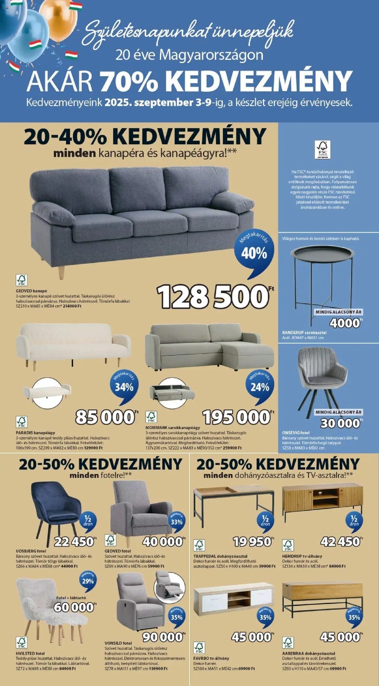 JYSK újság 2025.09.03. Akciós újság JYSK (2025-09-03 - 2025-09-09)