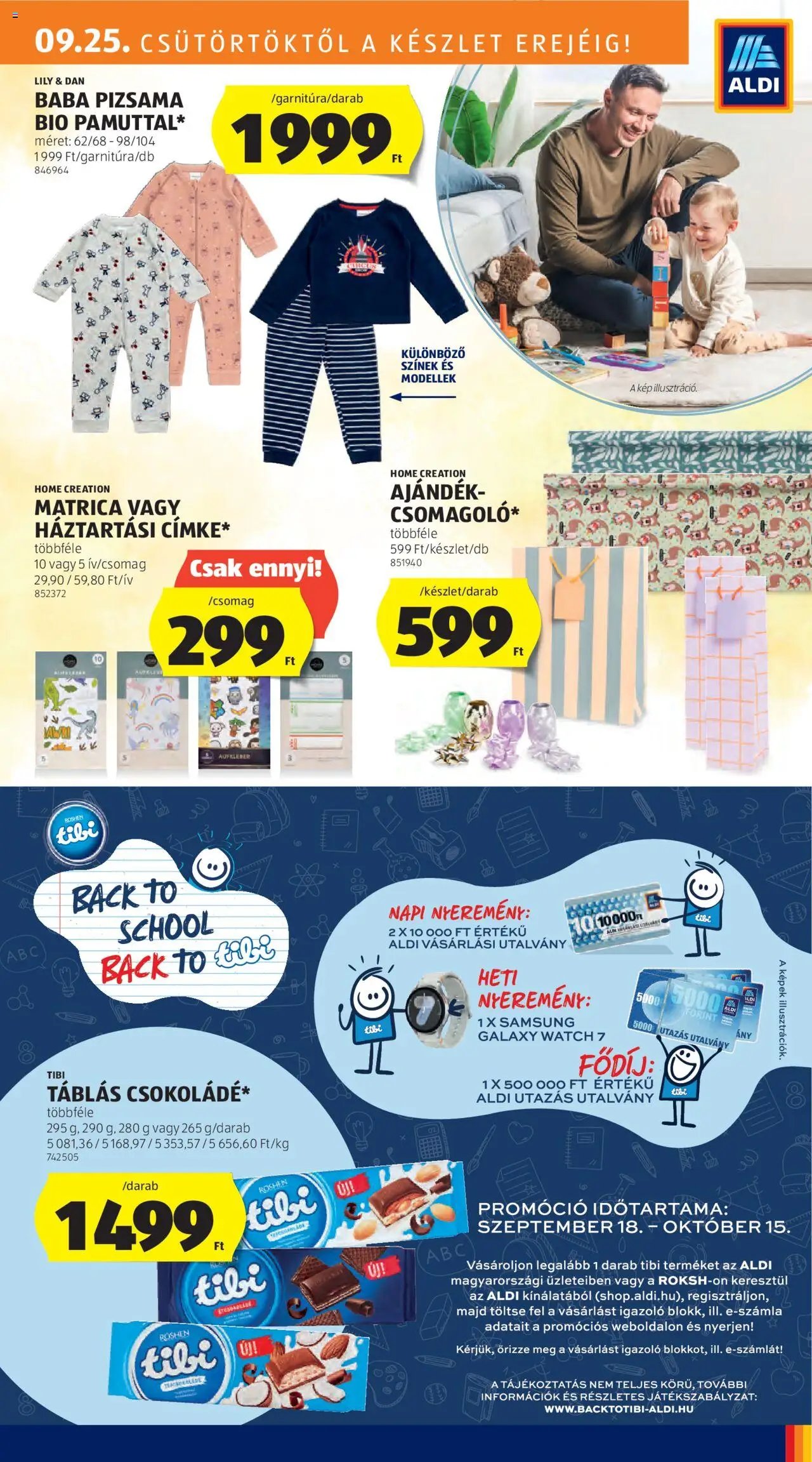 Aldi újság 2025.09.25. Akciós újság Aldi (2025-09-25 - 2025-10-01)