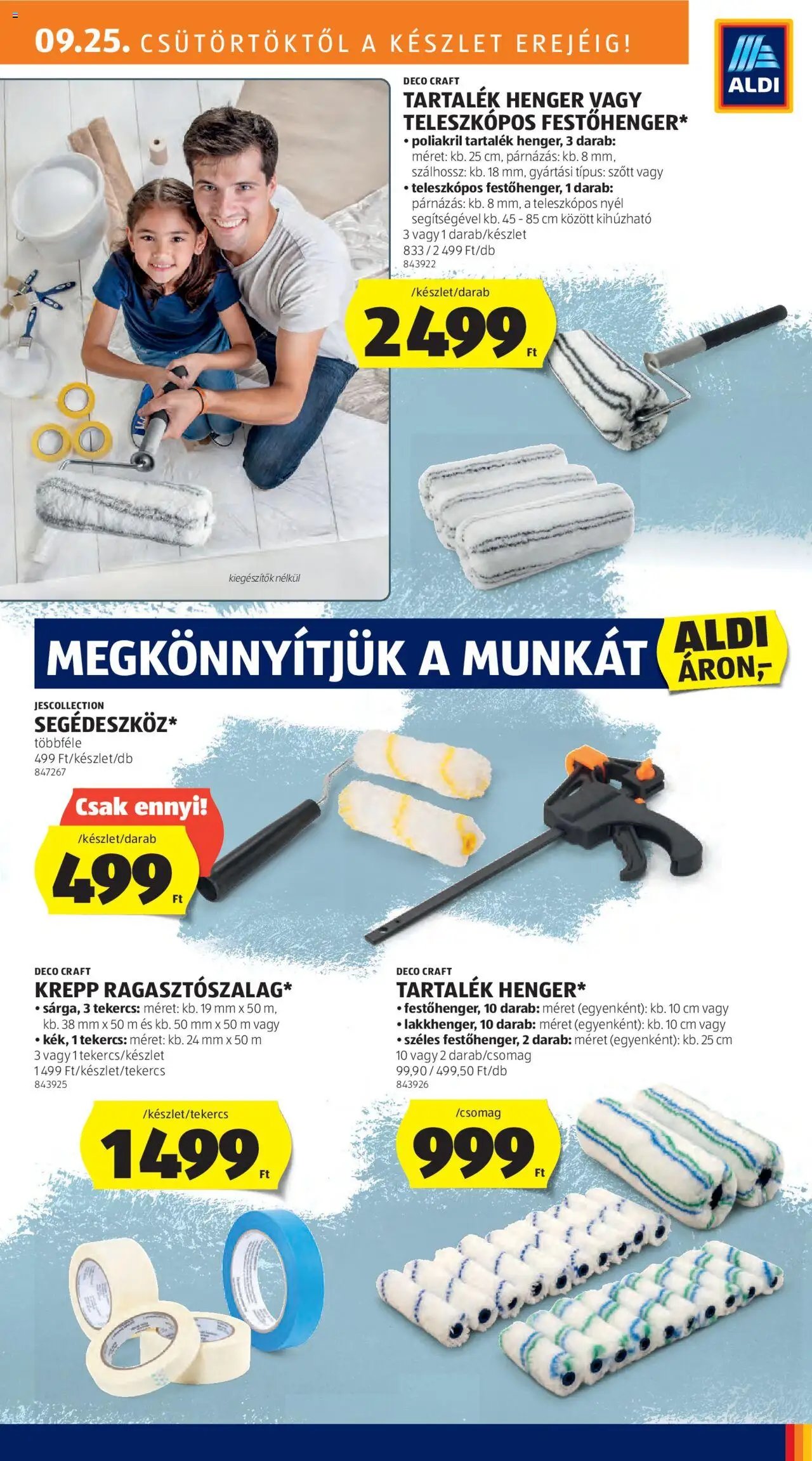 Aldi újság 2025.09.25. Akciós újság Aldi (2025-09-25 - 2025-10-01)