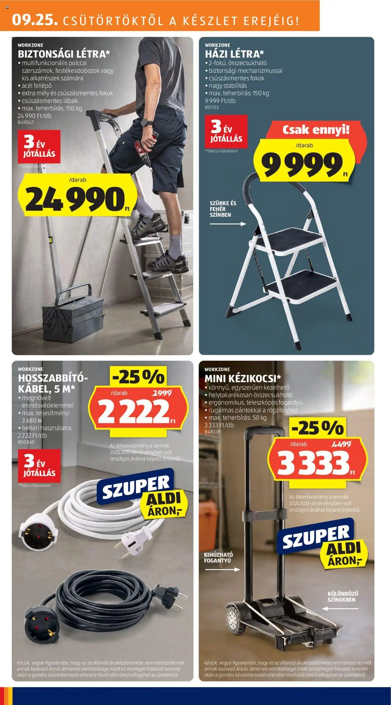 Aldi újság 2025.09.25. Akciós újság Aldi (2025-09-25 - 2025-10-01)