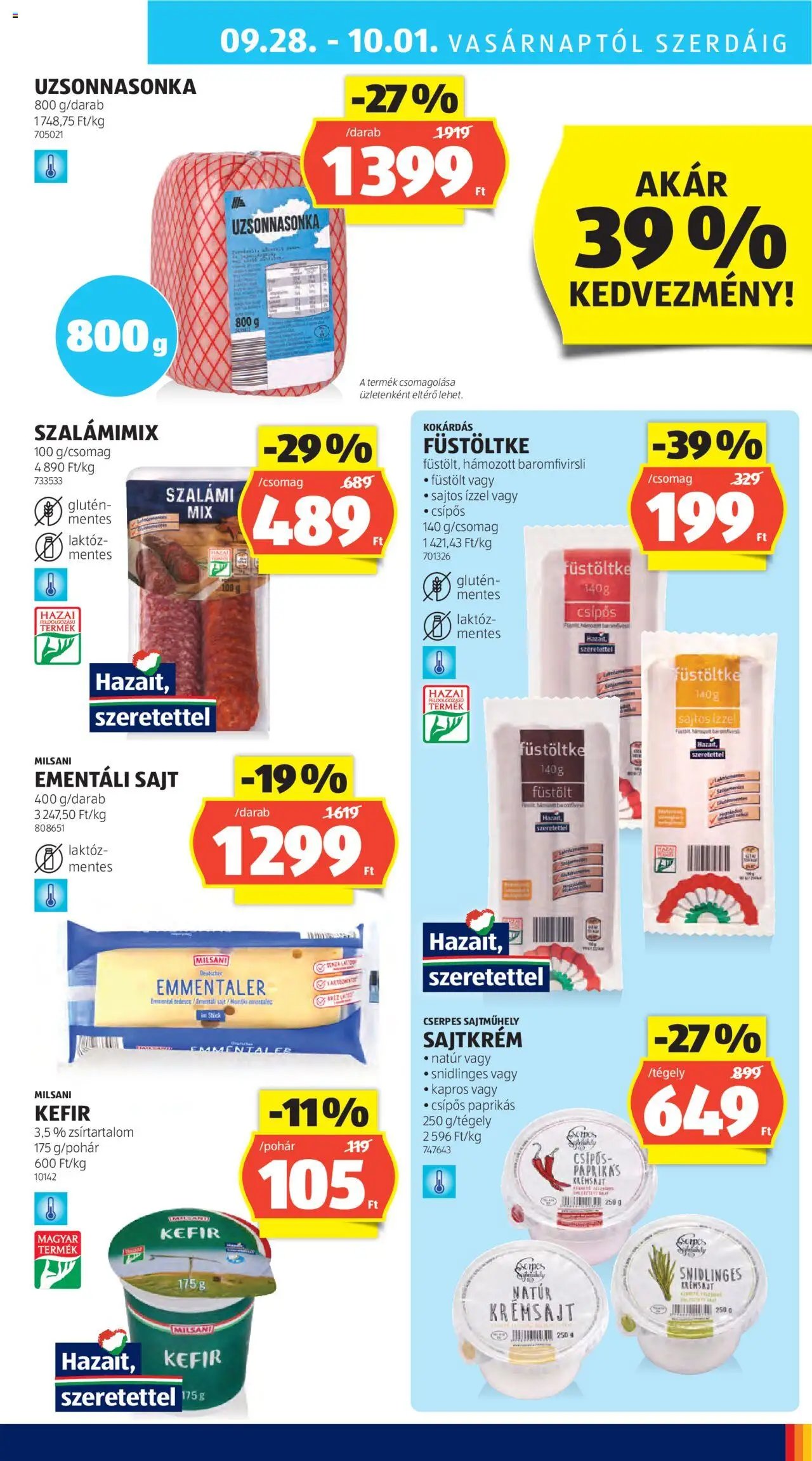 Aldi újság 2025.09.25. Akciós újság Aldi (2025-09-25 - 2025-10-01)