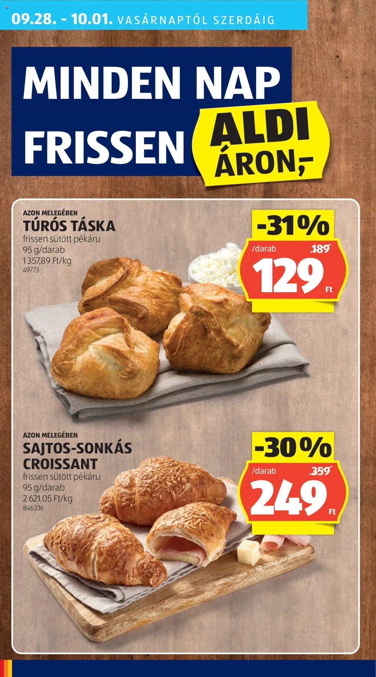 Aldi újság 2025.09.25. Akciós újság Aldi (2025-09-25 - 2025-10-01)