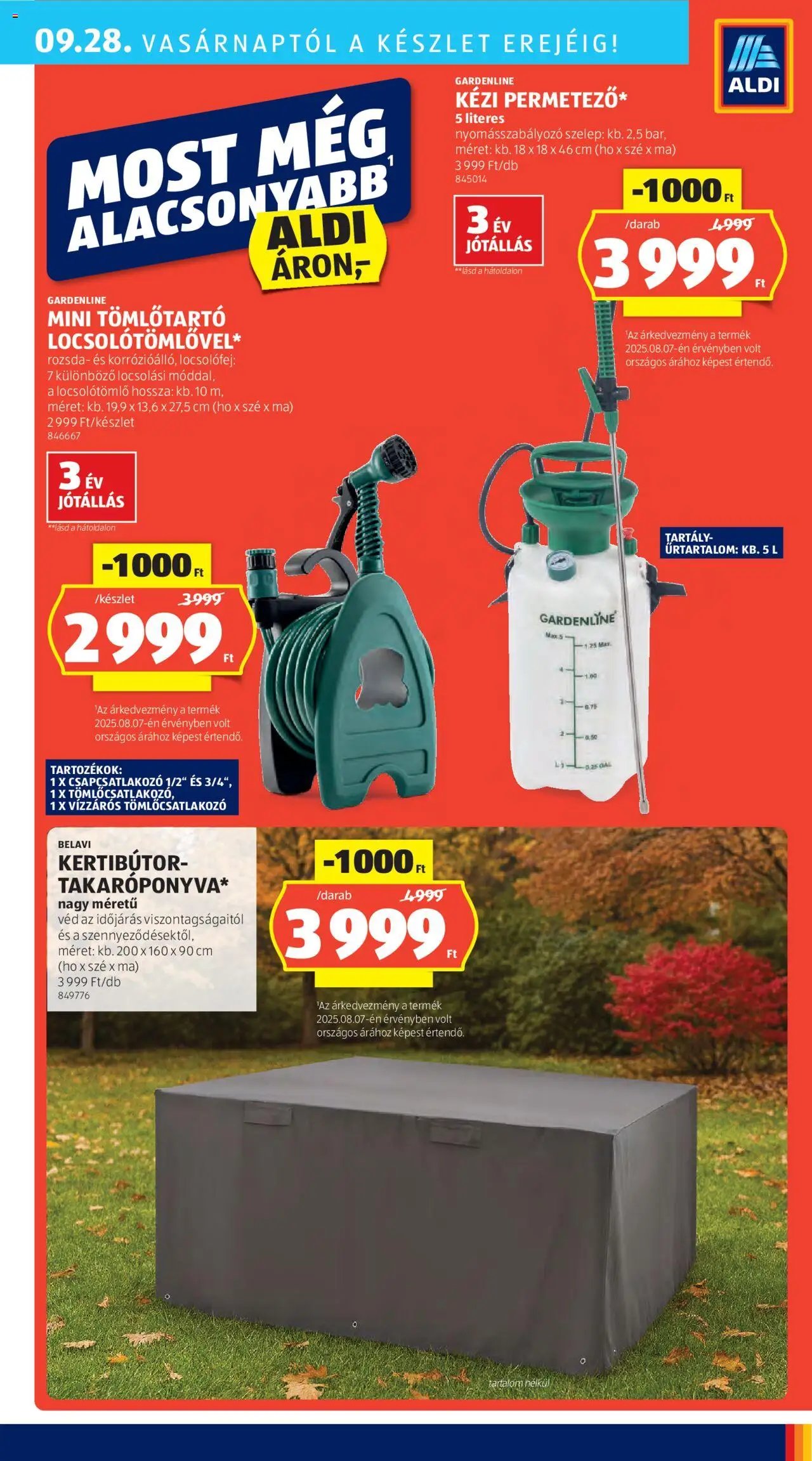Aldi újság 2025.09.25. Akciós újság Aldi (2025-09-25 - 2025-10-01)