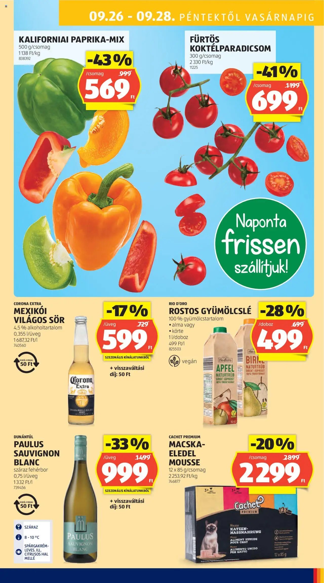 Aldi újság 2025.09.25. Akciós újság Aldi (2025-09-25 - 2025-10-01)