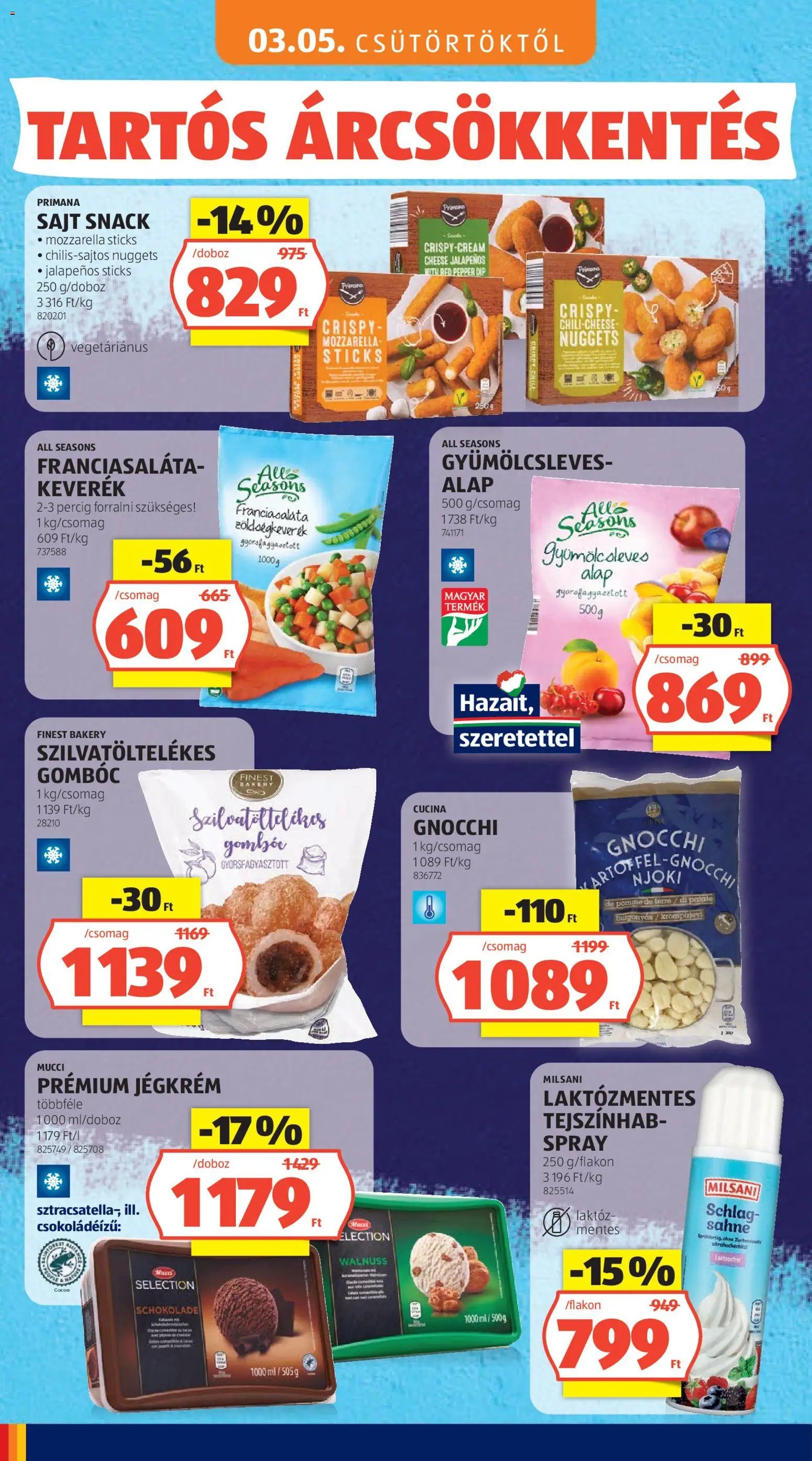 Aldi újság 2026.05.03. Aldi Tartós árcsökkentés flyer (2026-05-03)